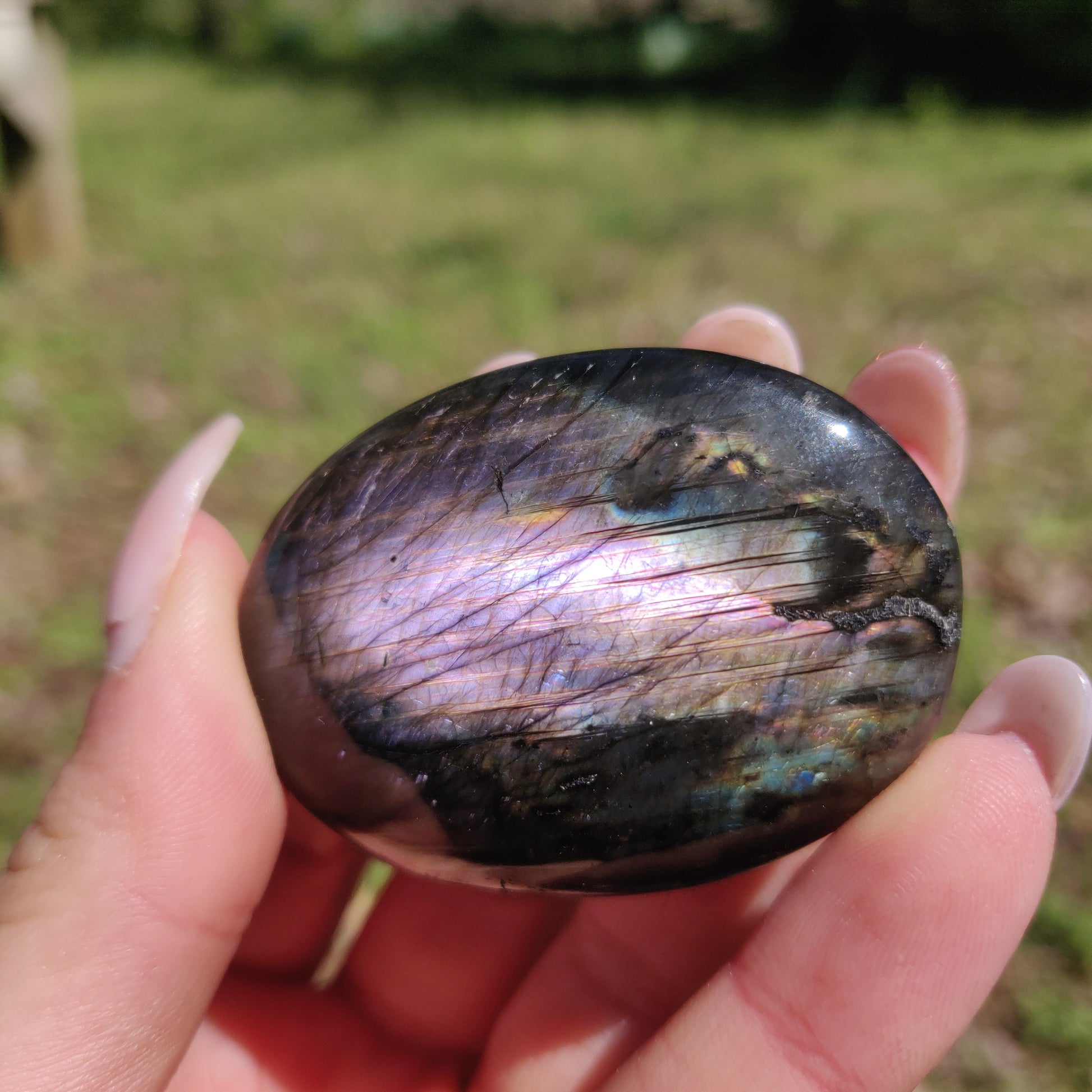 Labradorite Palm Stone (#292) - Simply Affinity
