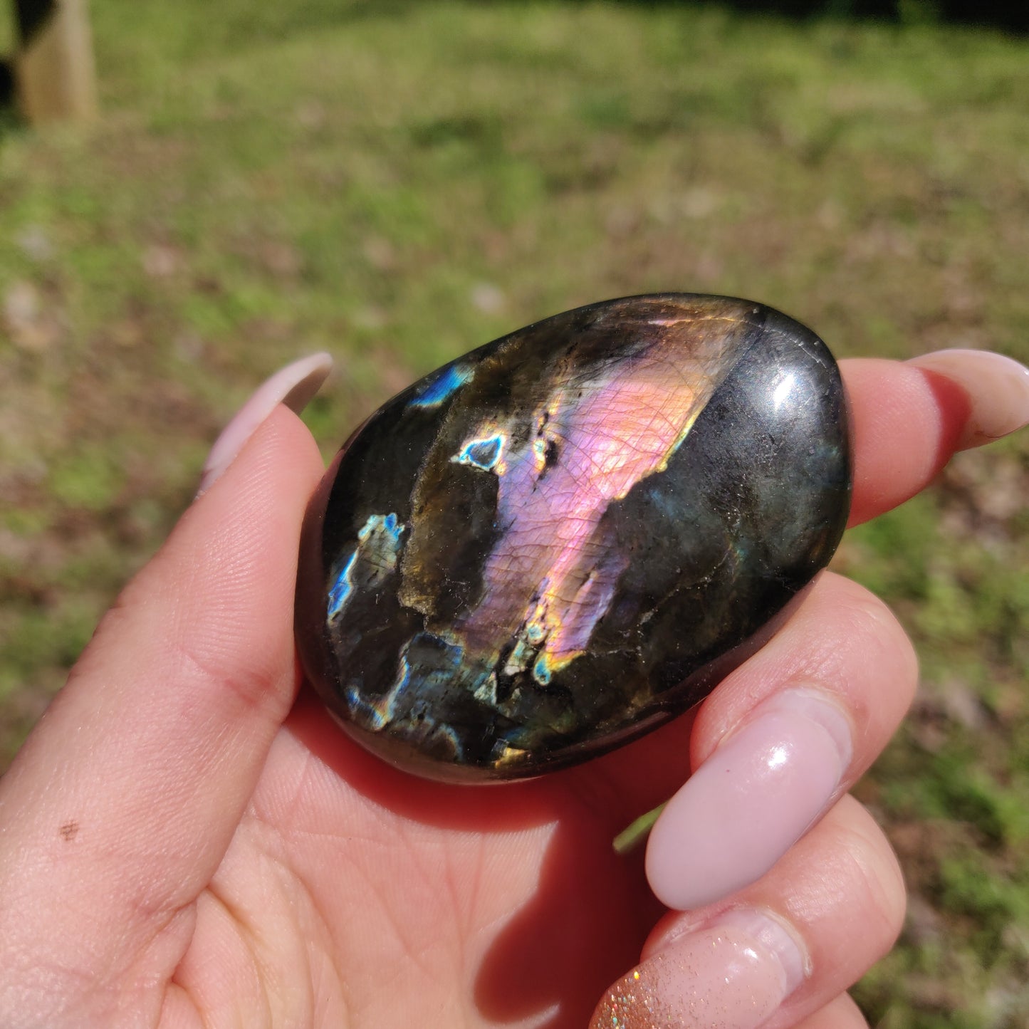 Labradorite Palm Stone (#293) - Simply Affinity