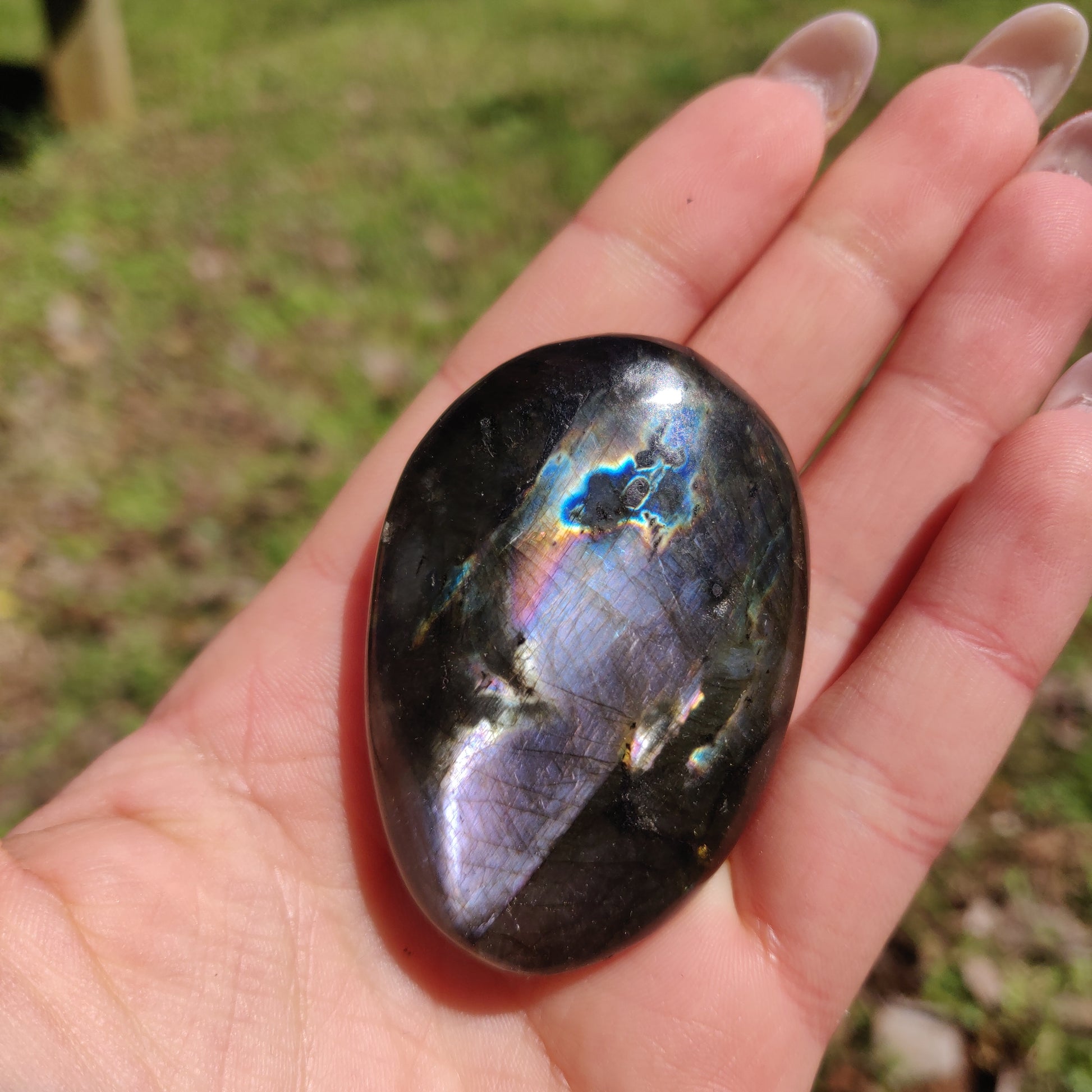 Labradorite Palm Stone (#293) - Simply Affinity