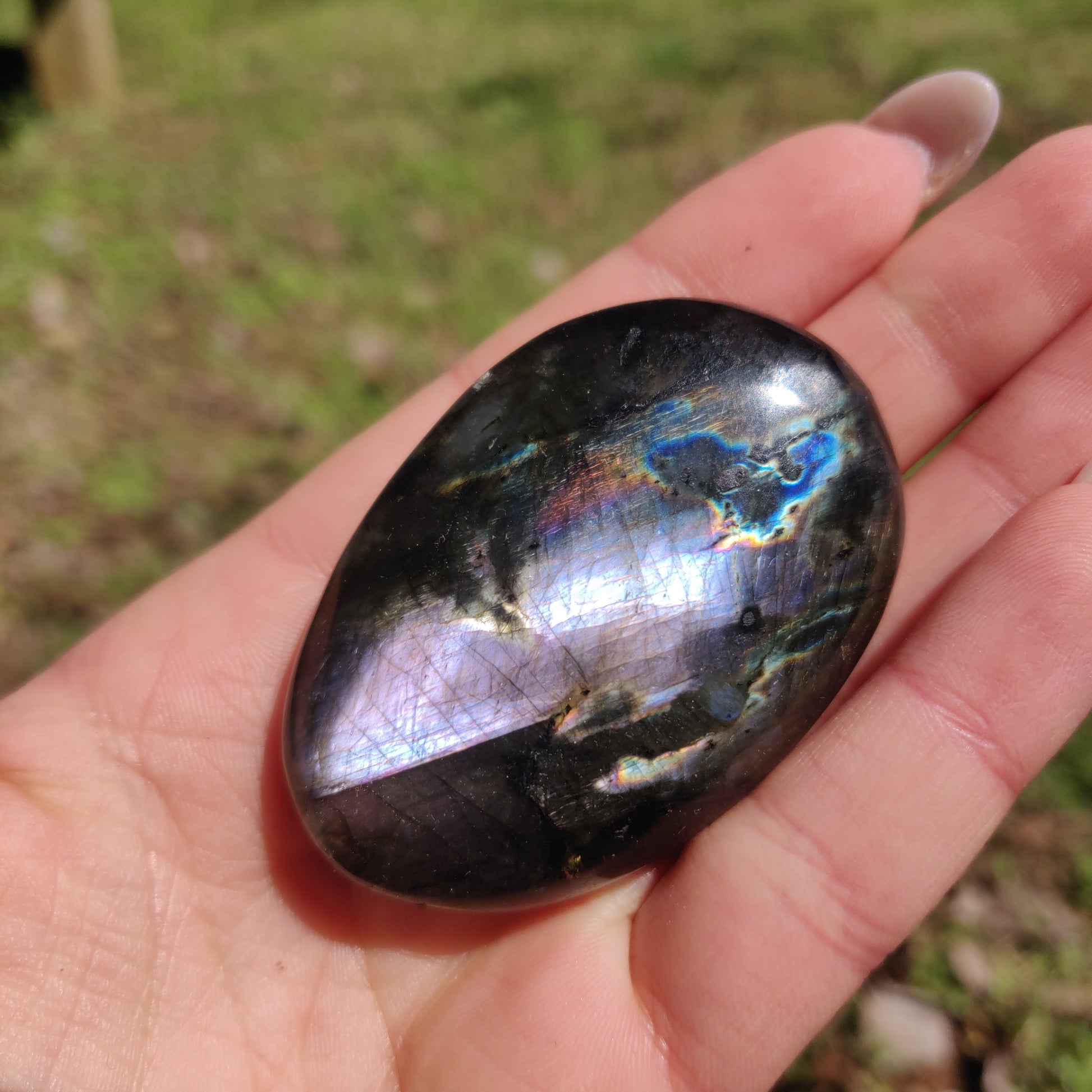 Labradorite Palm Stone (#293) - Simply Affinity