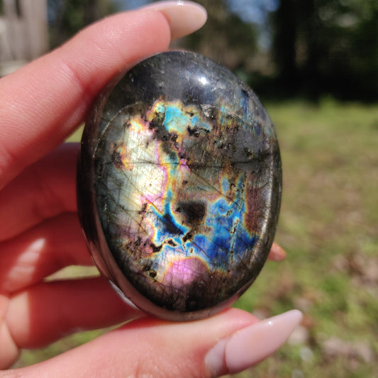 Labradorite Palm Stone (#295) - Simply Affinity