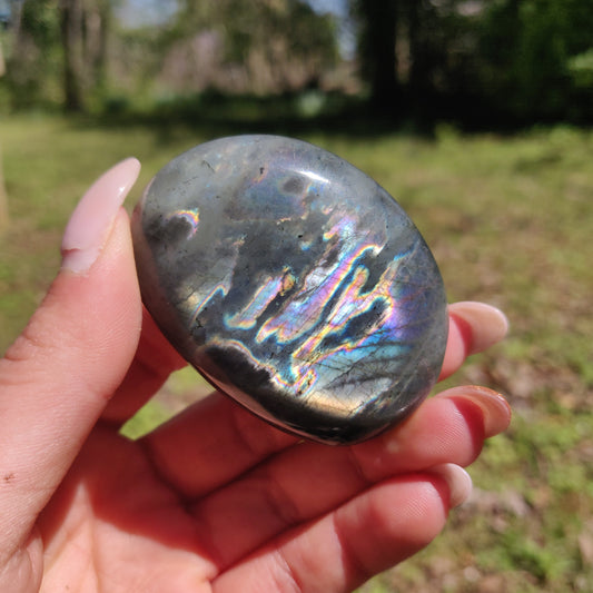 Labradorite Palm Stone (#296) - Simply Affinity