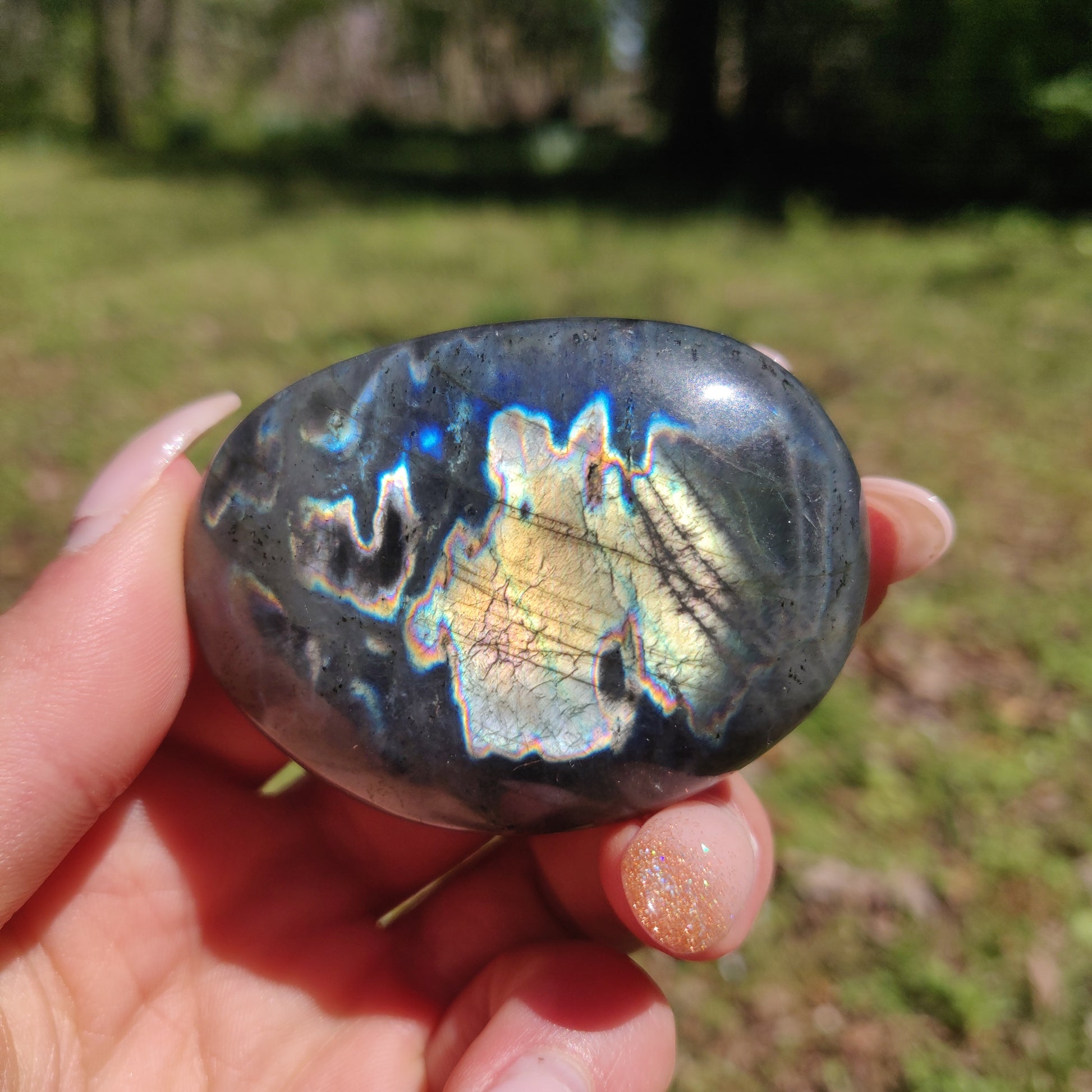 Labradorite Palm Stone (#296) - Simply Affinity