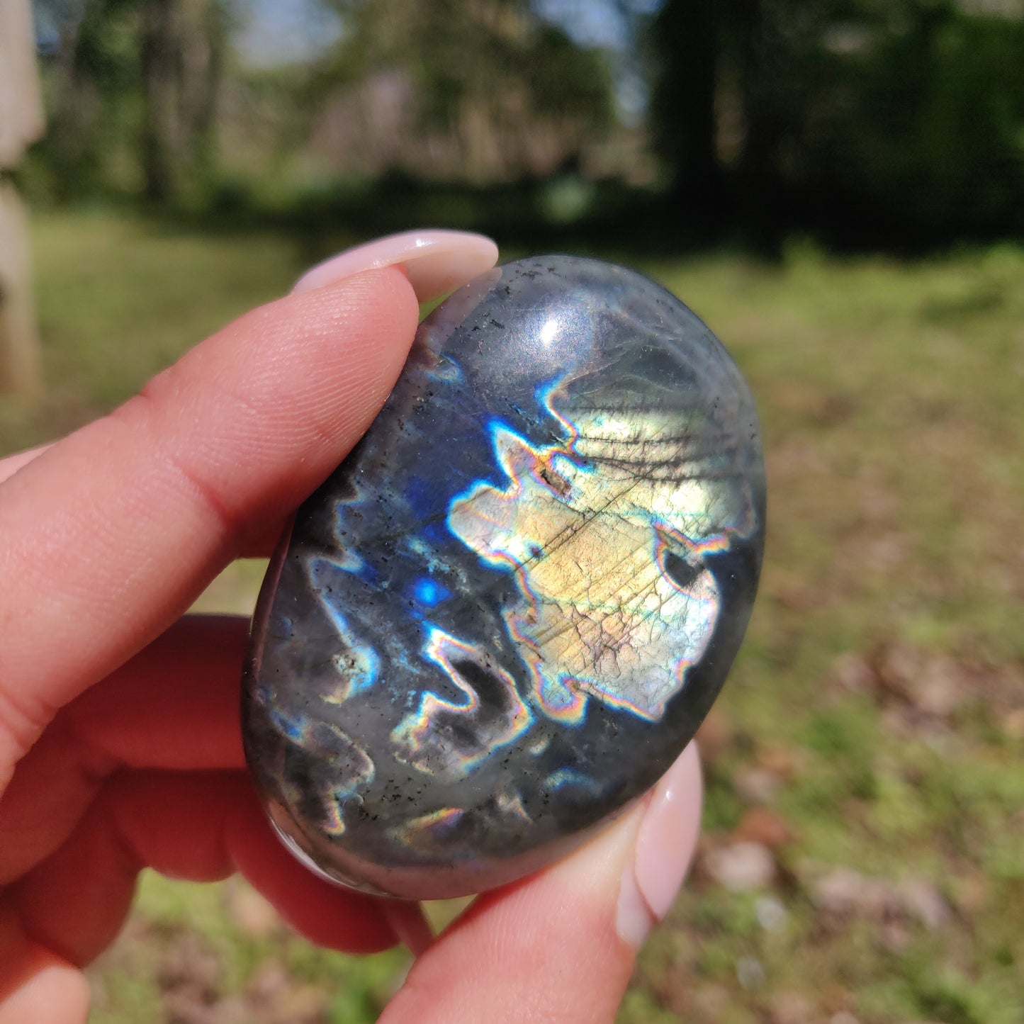 Labradorite Palm Stone (#296) - Simply Affinity