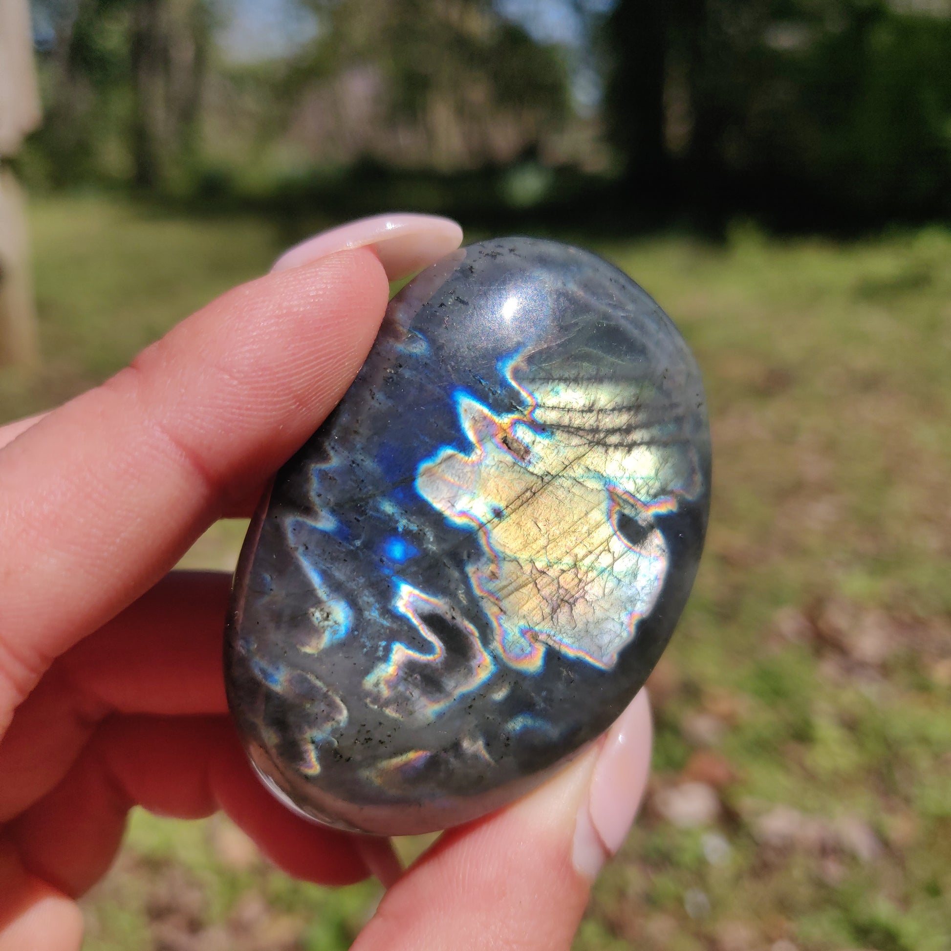 Labradorite Palm Stone (#296) - Simply Affinity
