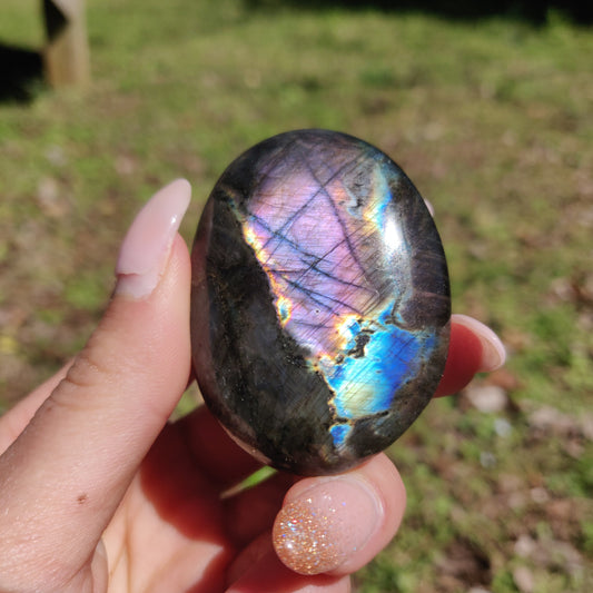 Labradorite Palm Stone (#299) - Simply Affinity