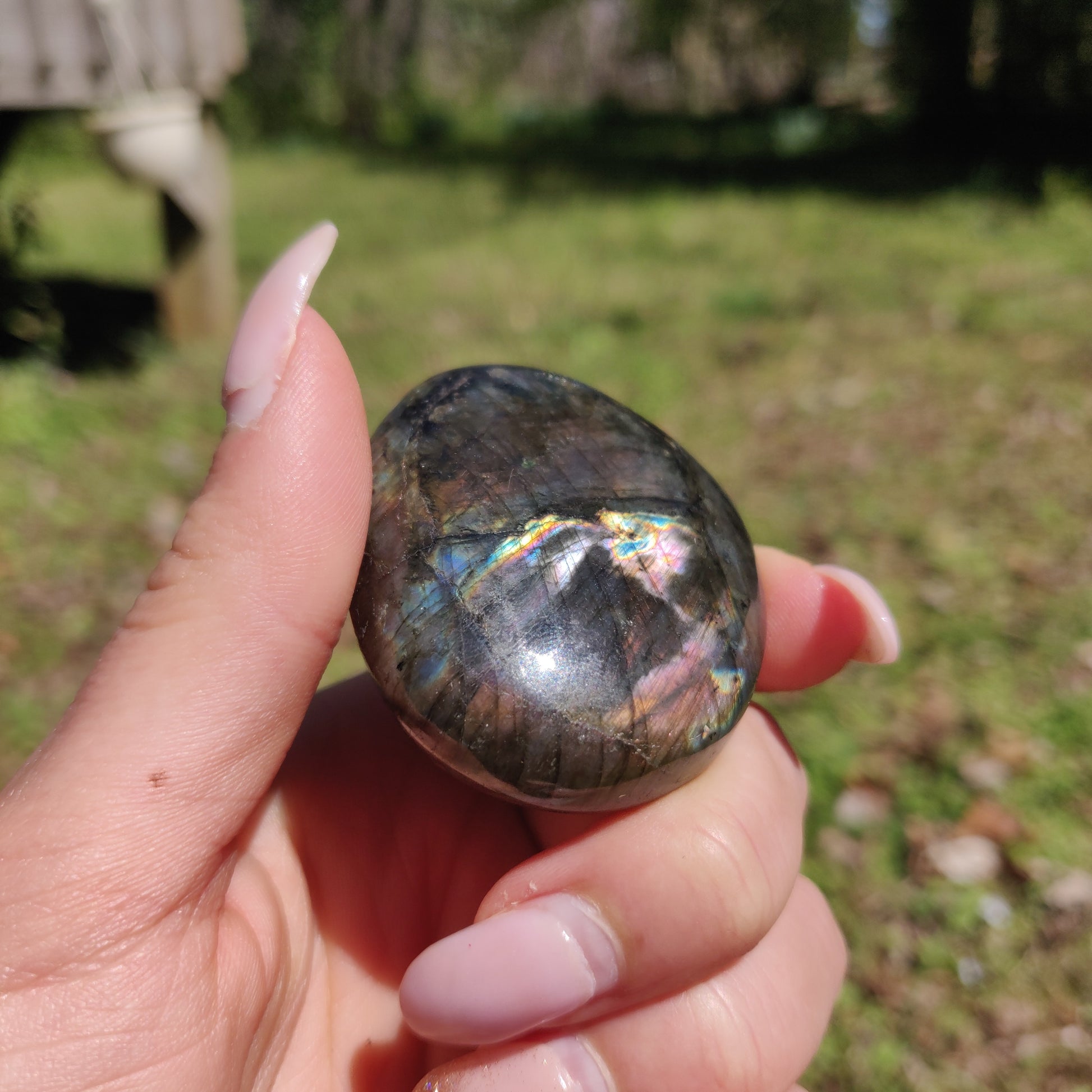 Labradorite Palm Stone (#299) - Simply Affinity