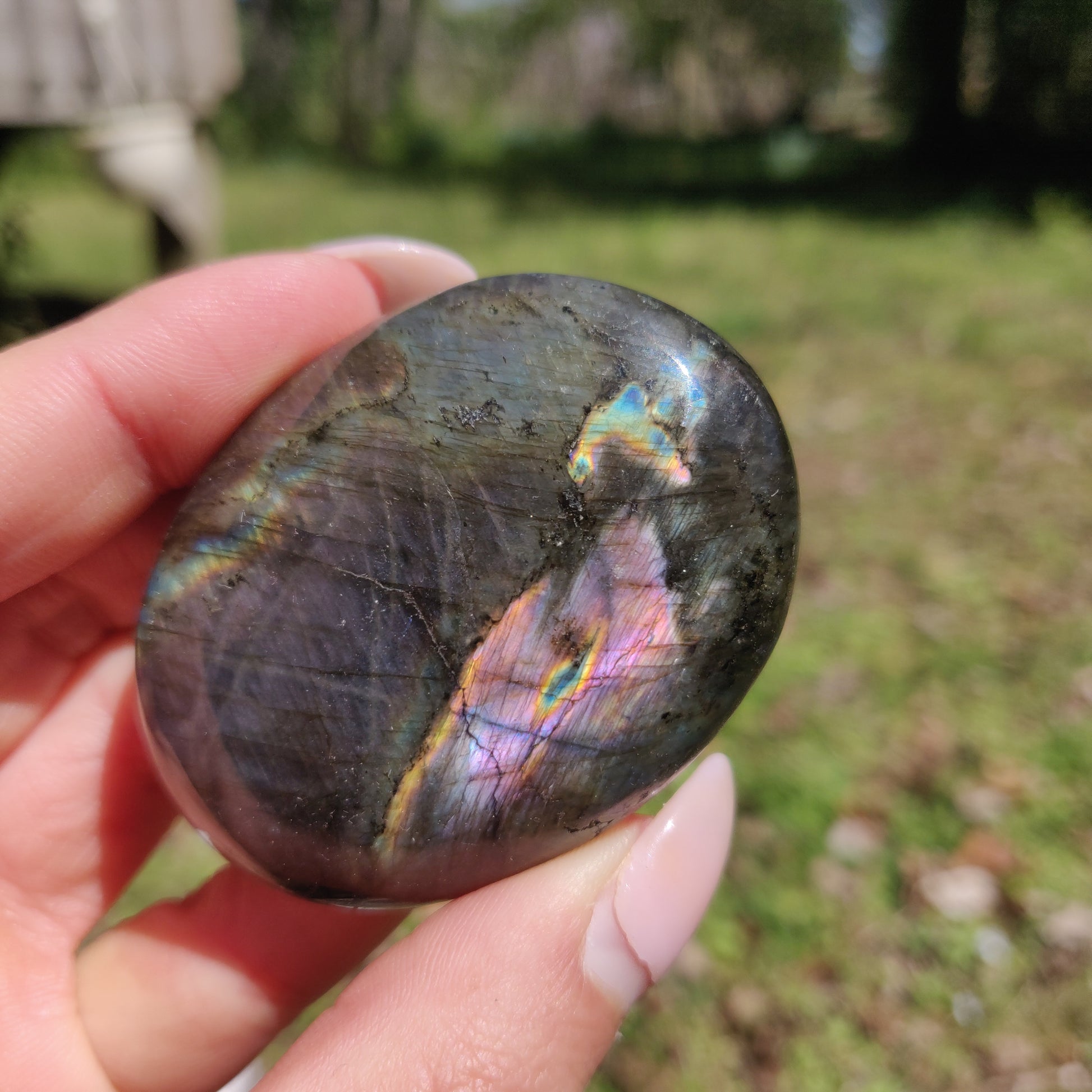 Labradorite Palm Stone (#299) - Simply Affinity