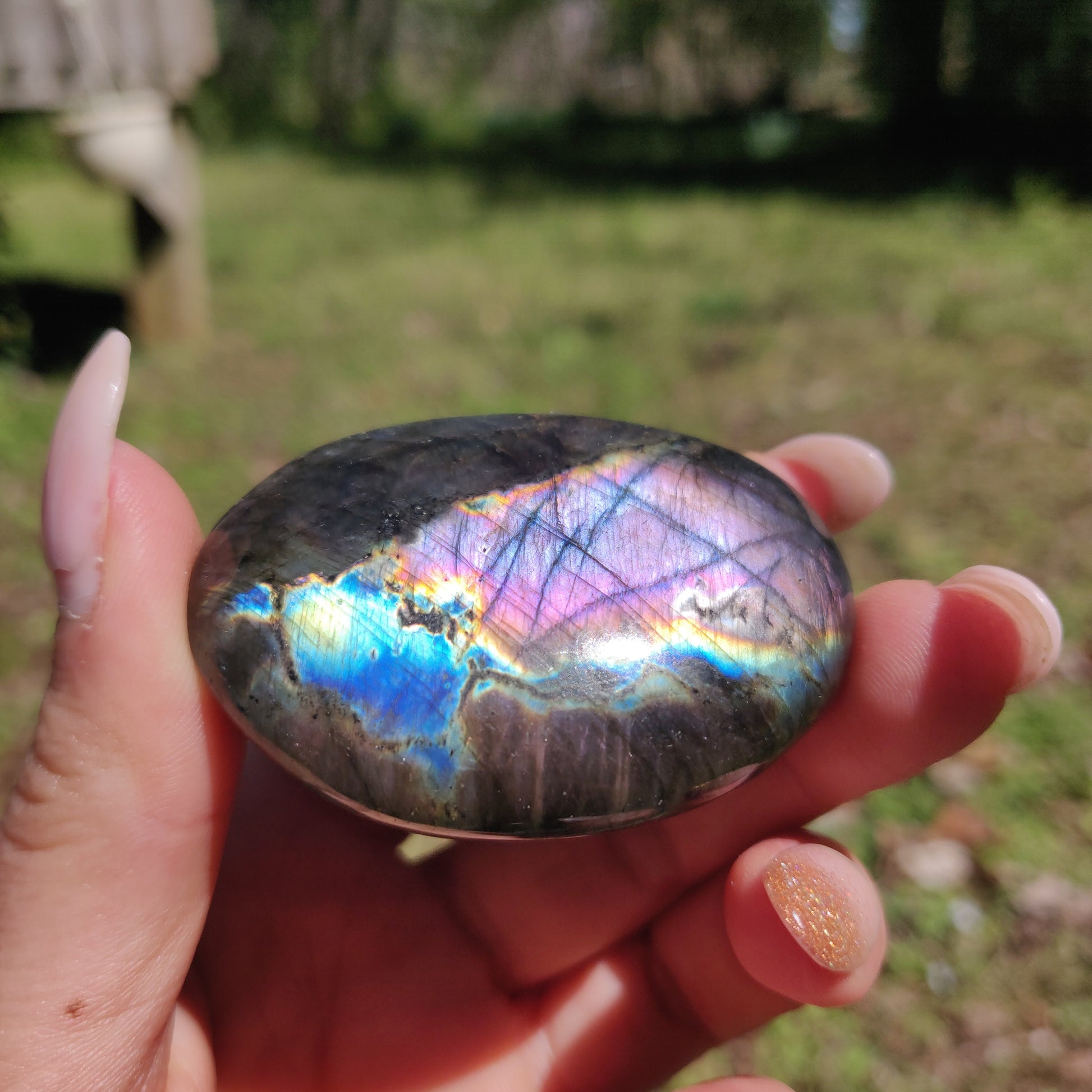 Labradorite Palm Stone (#299) - Simply Affinity