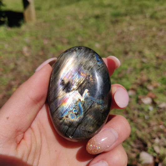 Labradorite Palm Stone (#300) - Simply Affinity
