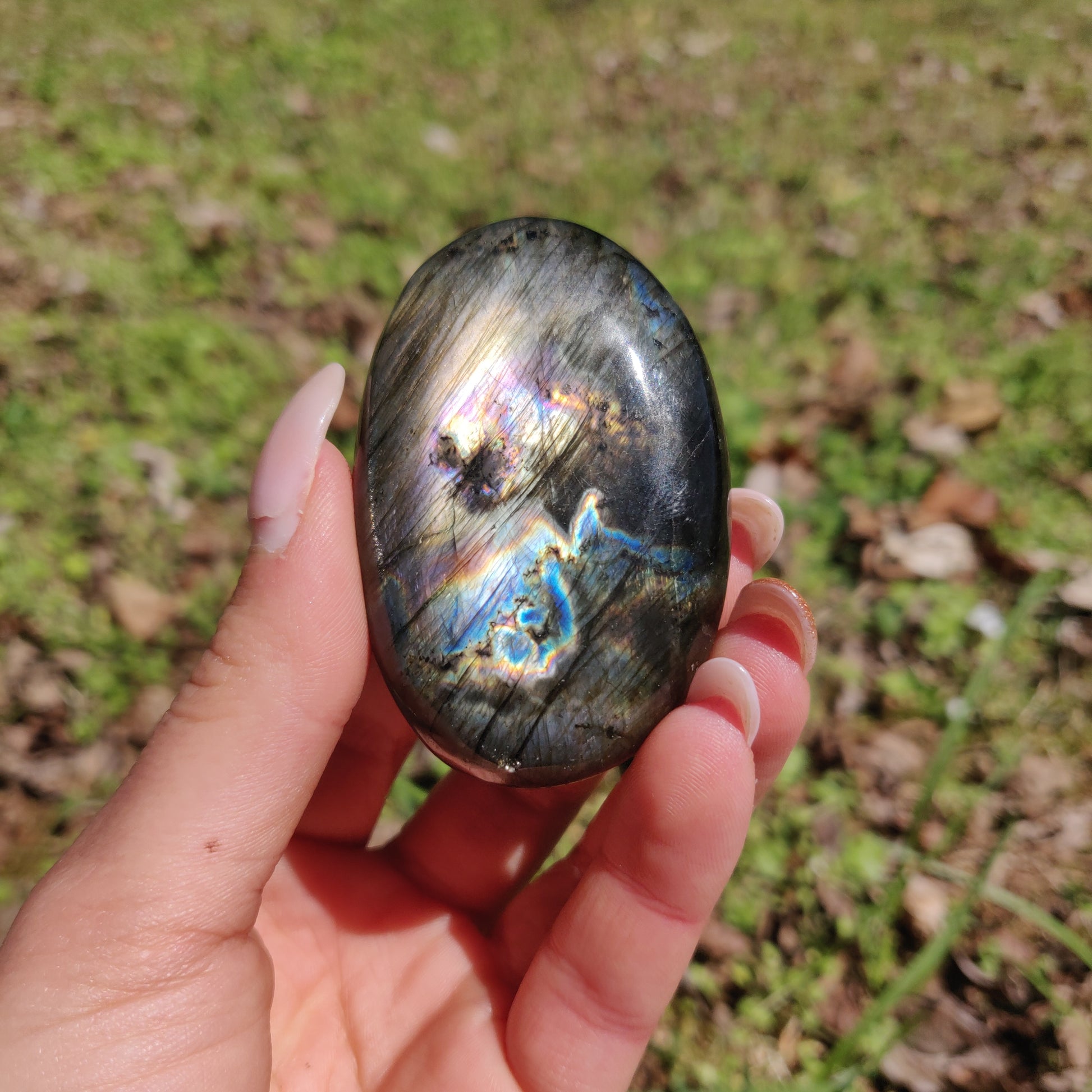 Labradorite Palm Stone (#300) - Simply Affinity