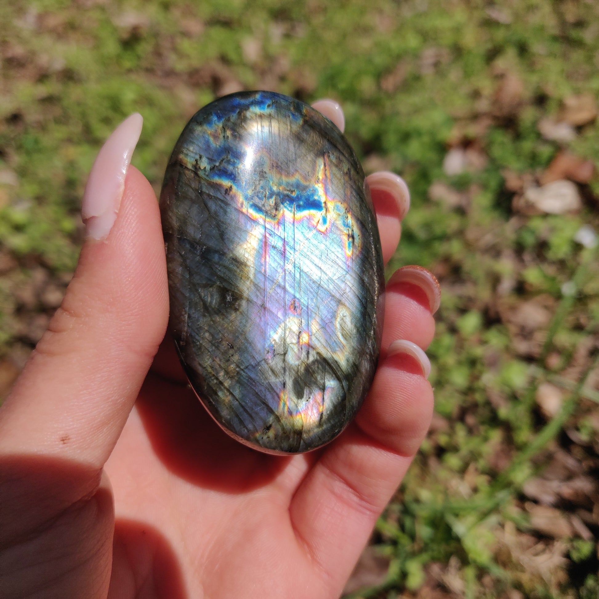 Labradorite Palm Stone (#300) - Simply Affinity