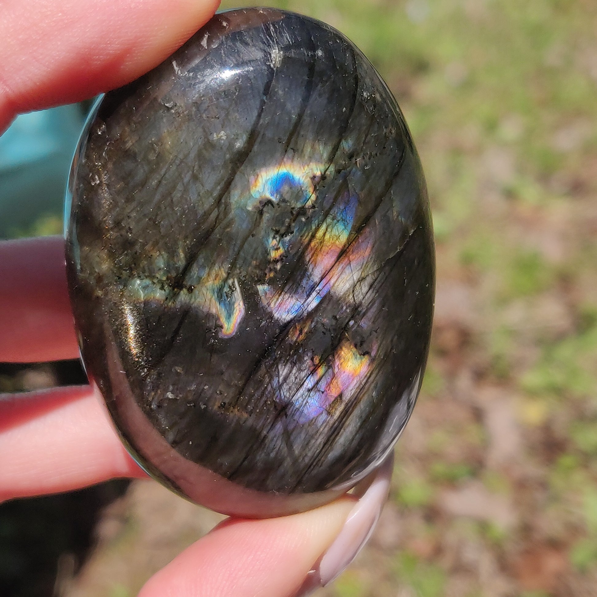 Labradorite Palm Stone (#300) - Simply Affinity