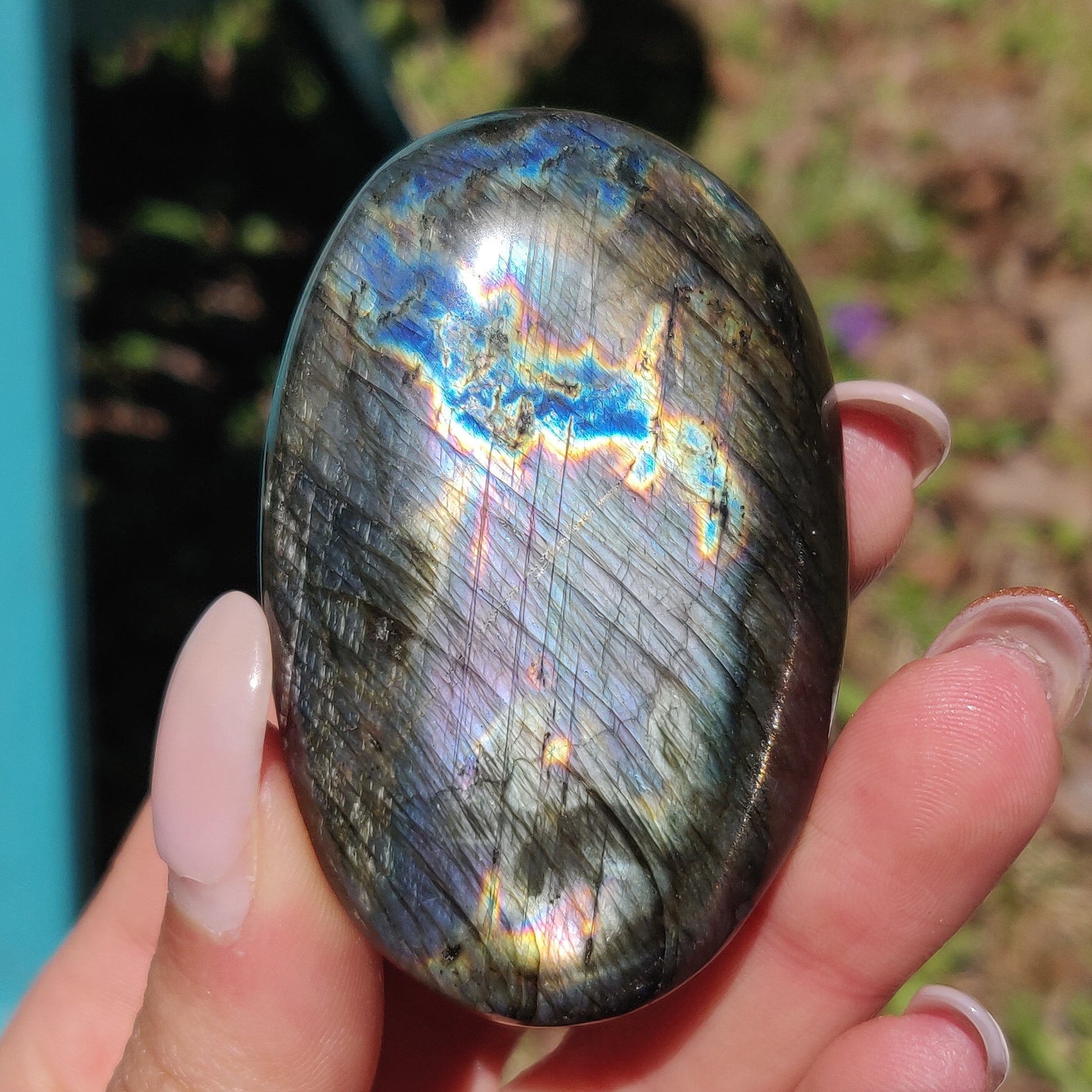 Labradorite Palm Stone (#300) - Simply Affinity