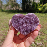 Amethyst Geode Heart (#6A) - Simply Affinity