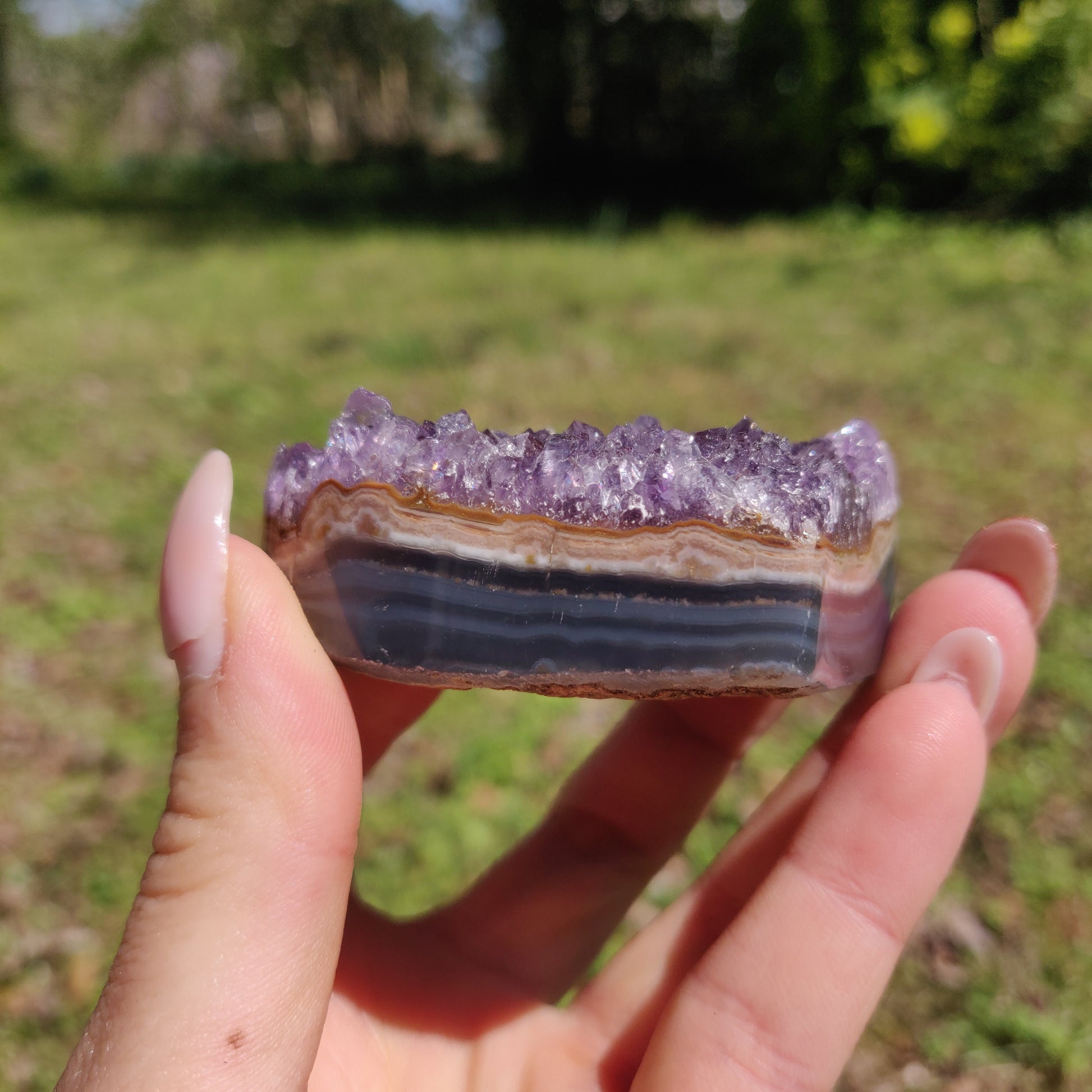 Amethyst Geode Heart (#6A) - Simply Affinity