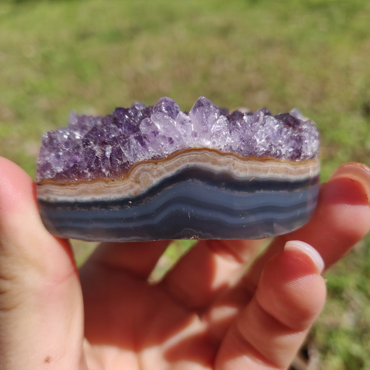 Amethyst Geode Heart (#6A) - Simply Affinity