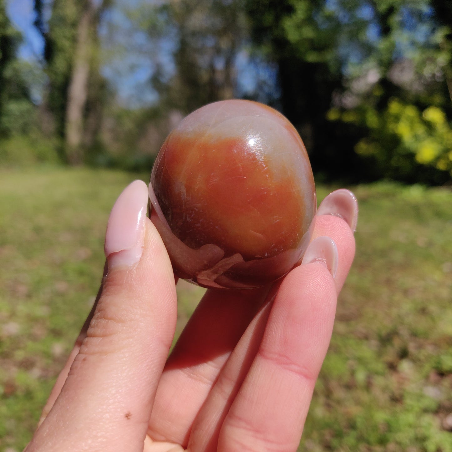 Rainbow Spirit Jasper Palm Stone (#20) - Simply Affinity