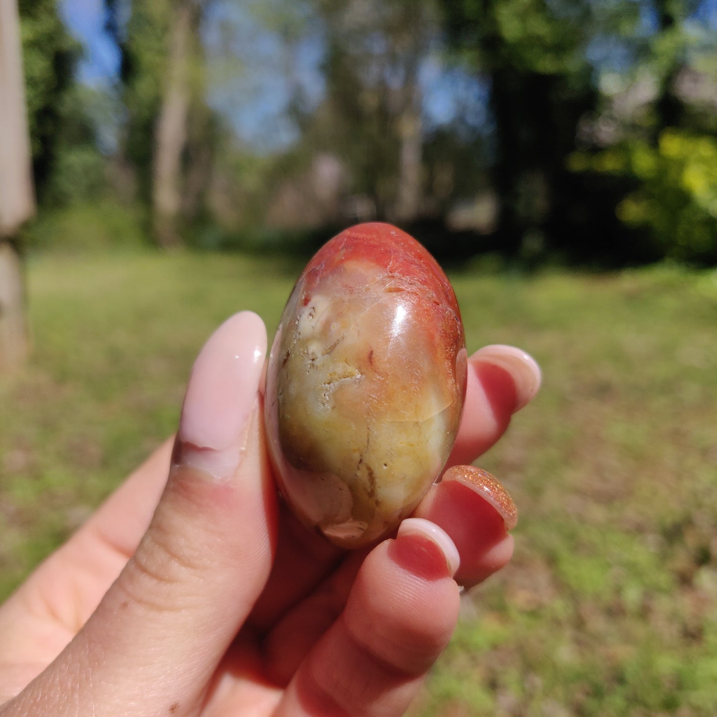 Rainbow Spirit Jasper Palm Stone (#21) - Simply Affinity