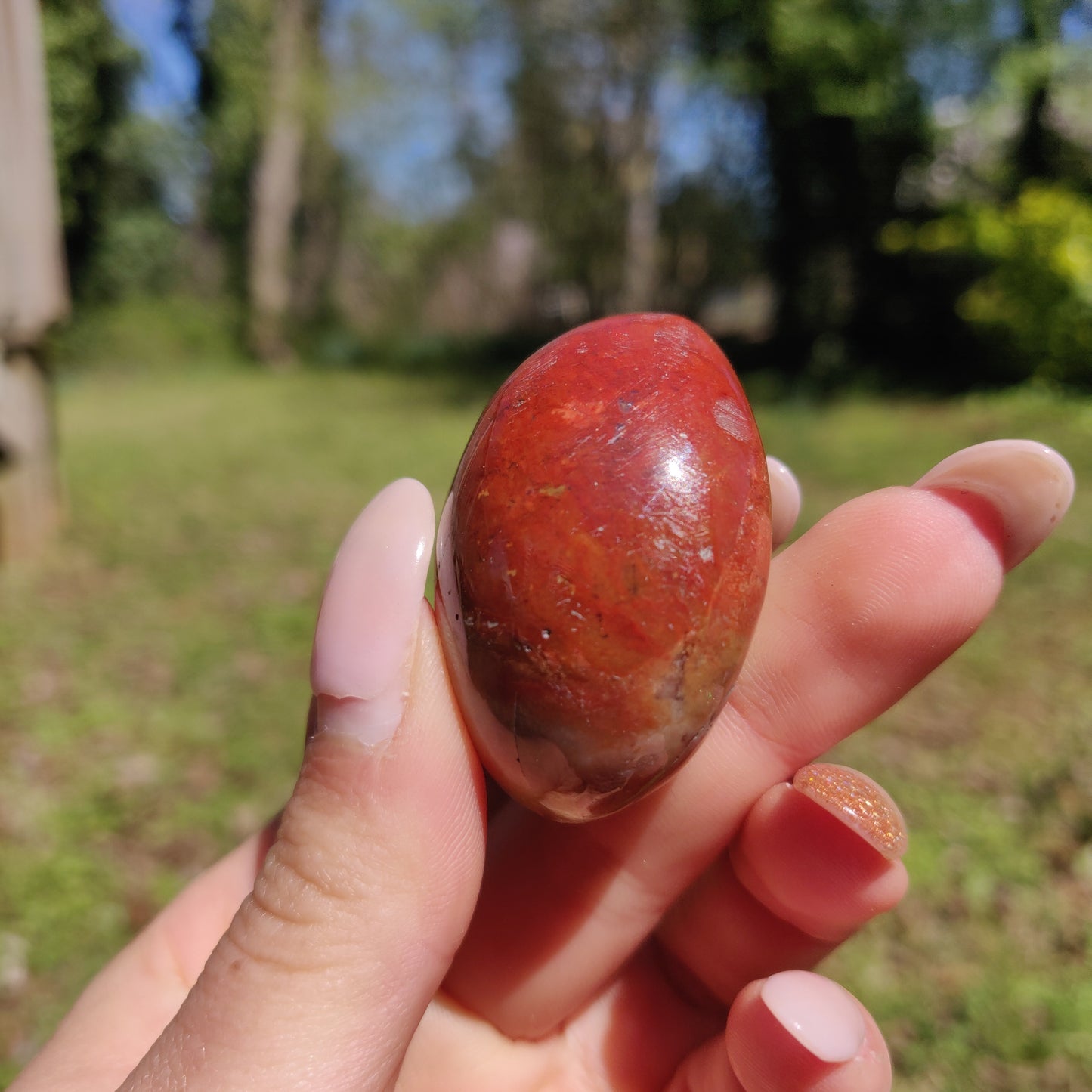Rainbow Spirit Jasper Palm Stone (#21) - Simply Affinity