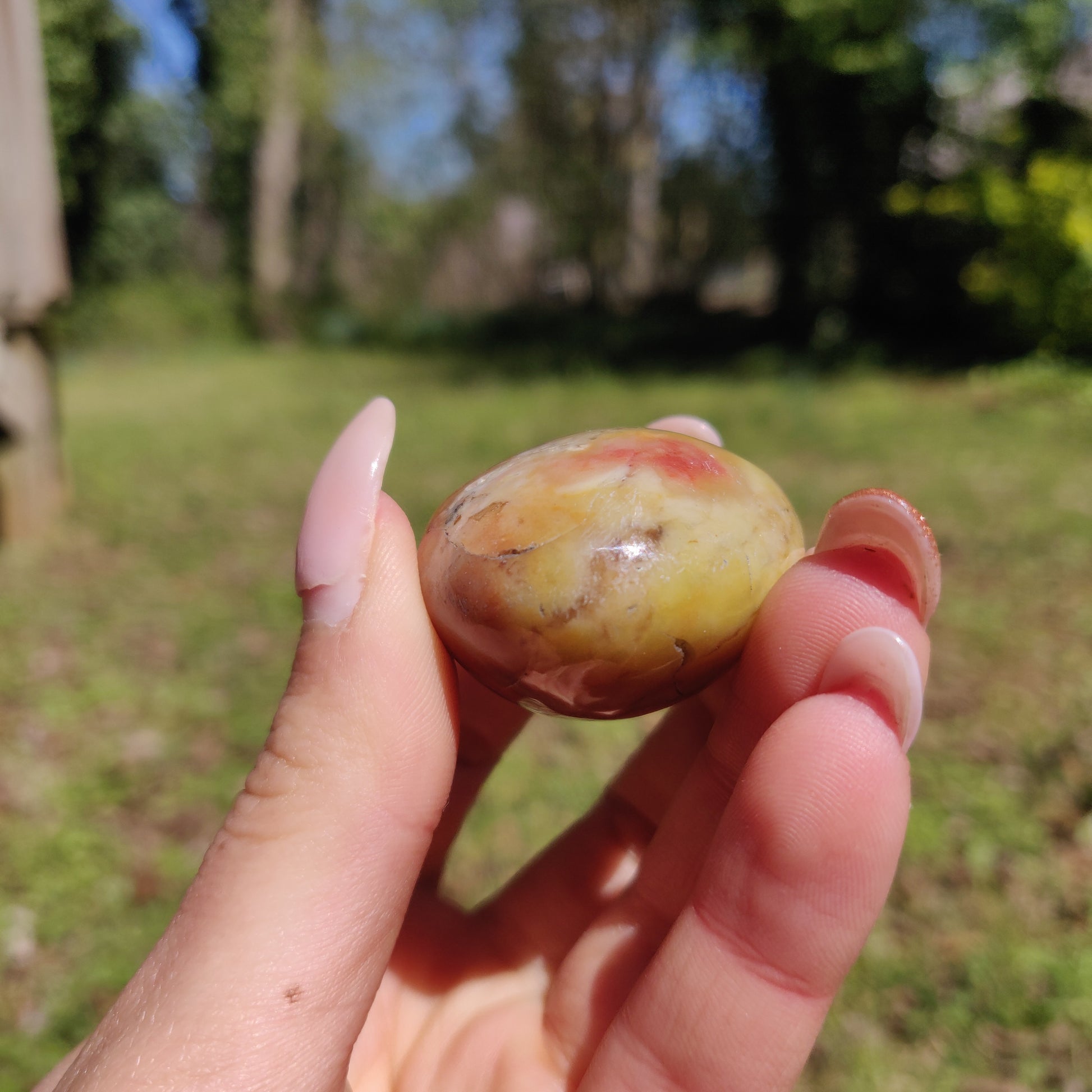 Rainbow Spirit Jasper Palm Stone (#21) - Simply Affinity