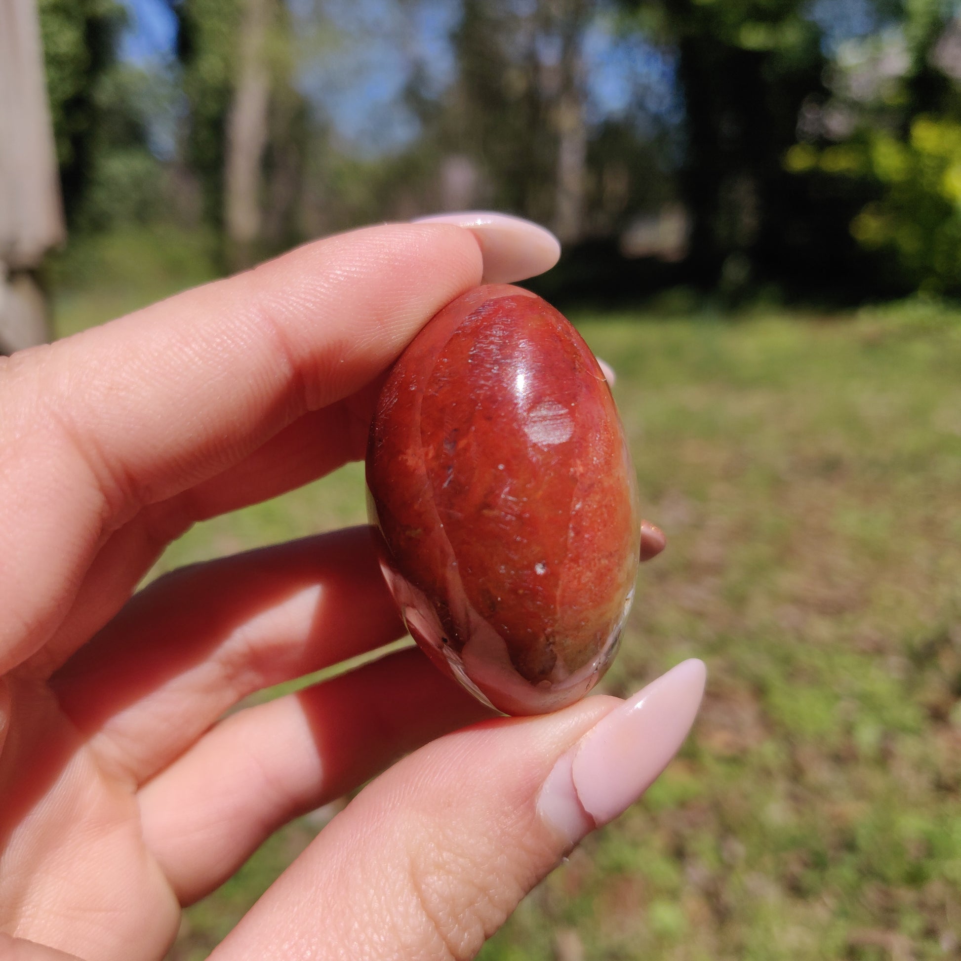 Rainbow Spirit Jasper Palm Stone (#21) - Simply Affinity