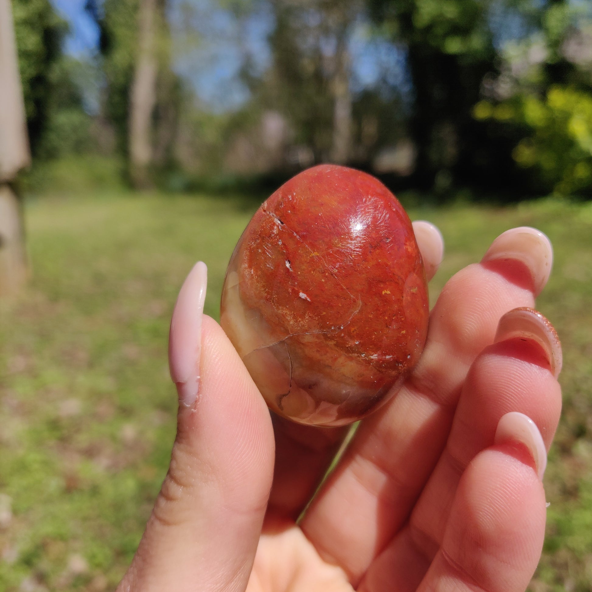 Rainbow Spirit Jasper Palm Stone (#21) - Simply Affinity