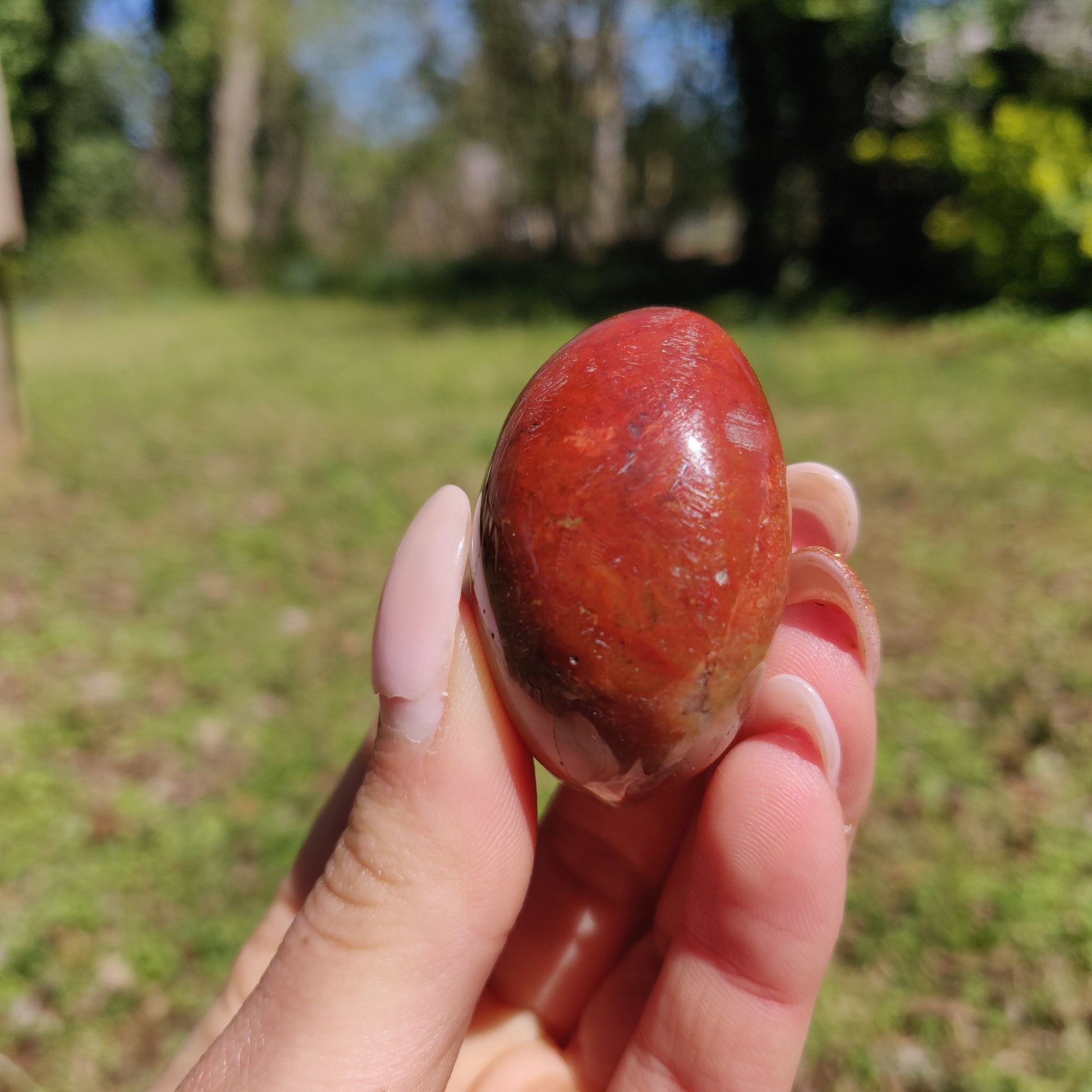 Rainbow Spirit Jasper Palm Stone (#21) - Simply Affinity
