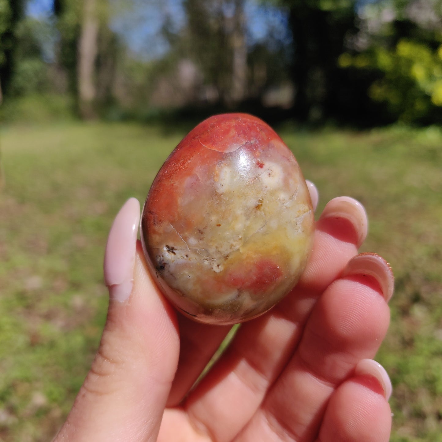 Rainbow Spirit Jasper Palm Stone (#21) - Simply Affinity