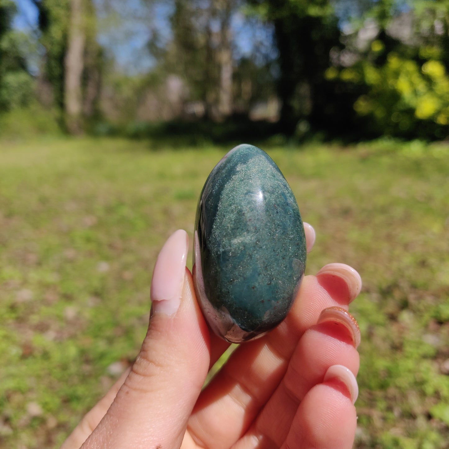 Rainbow Spirit Jasper Palm Stone (#22) - Simply Affinity