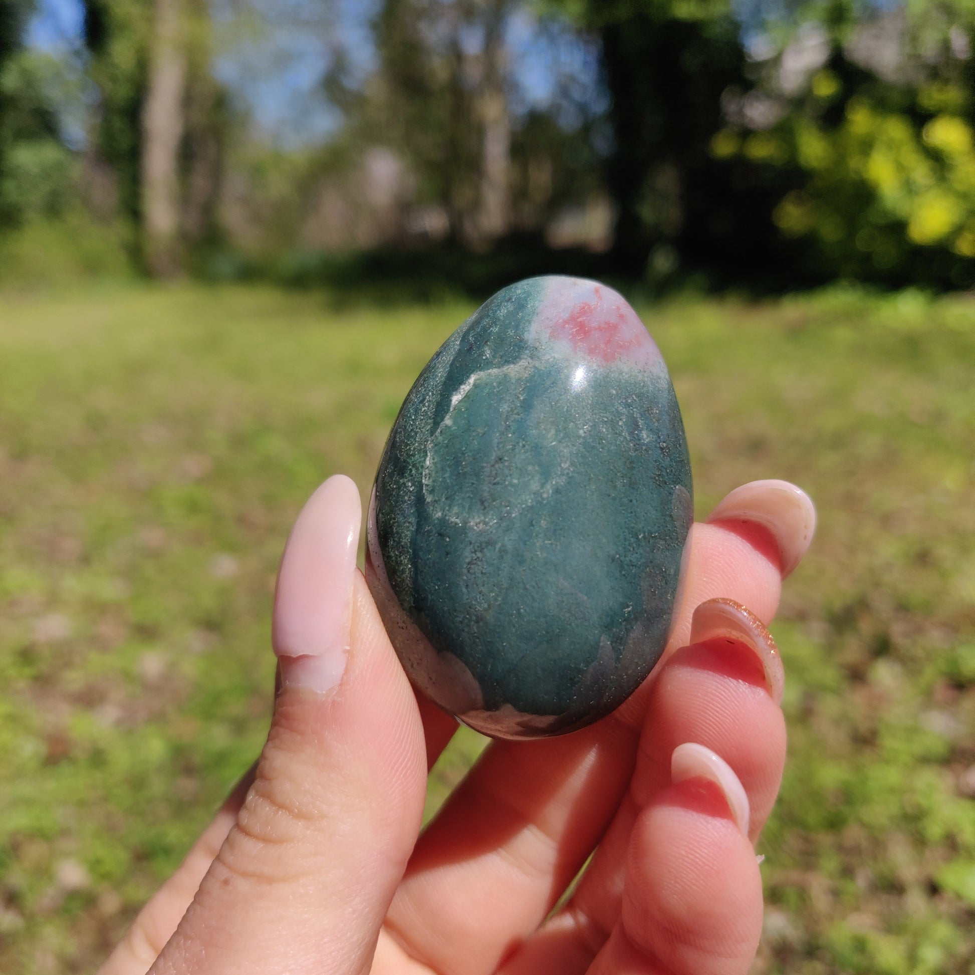 Rainbow Spirit Jasper Palm Stone (#22) - Simply Affinity