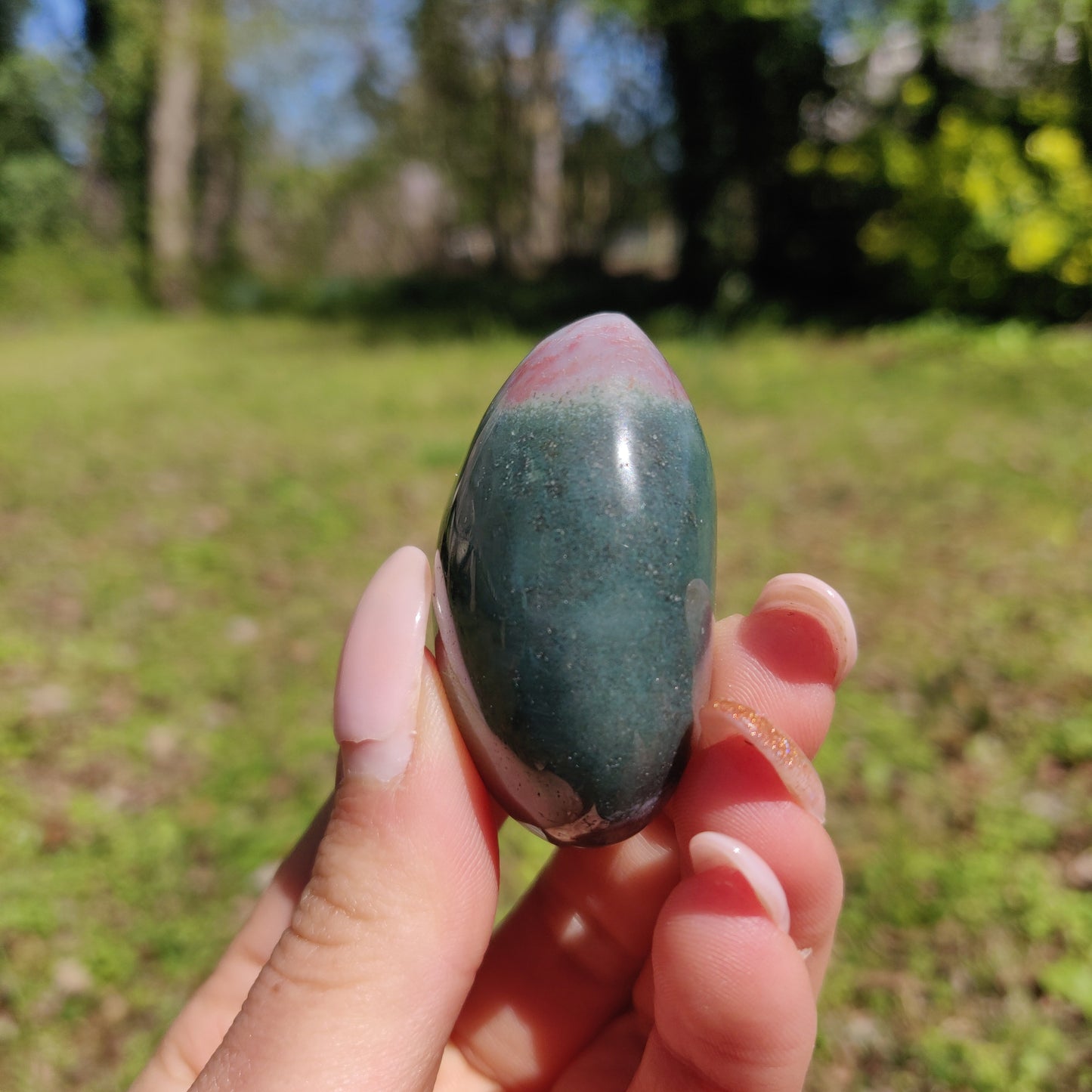 Rainbow Spirit Jasper Palm Stone (#22) - Simply Affinity