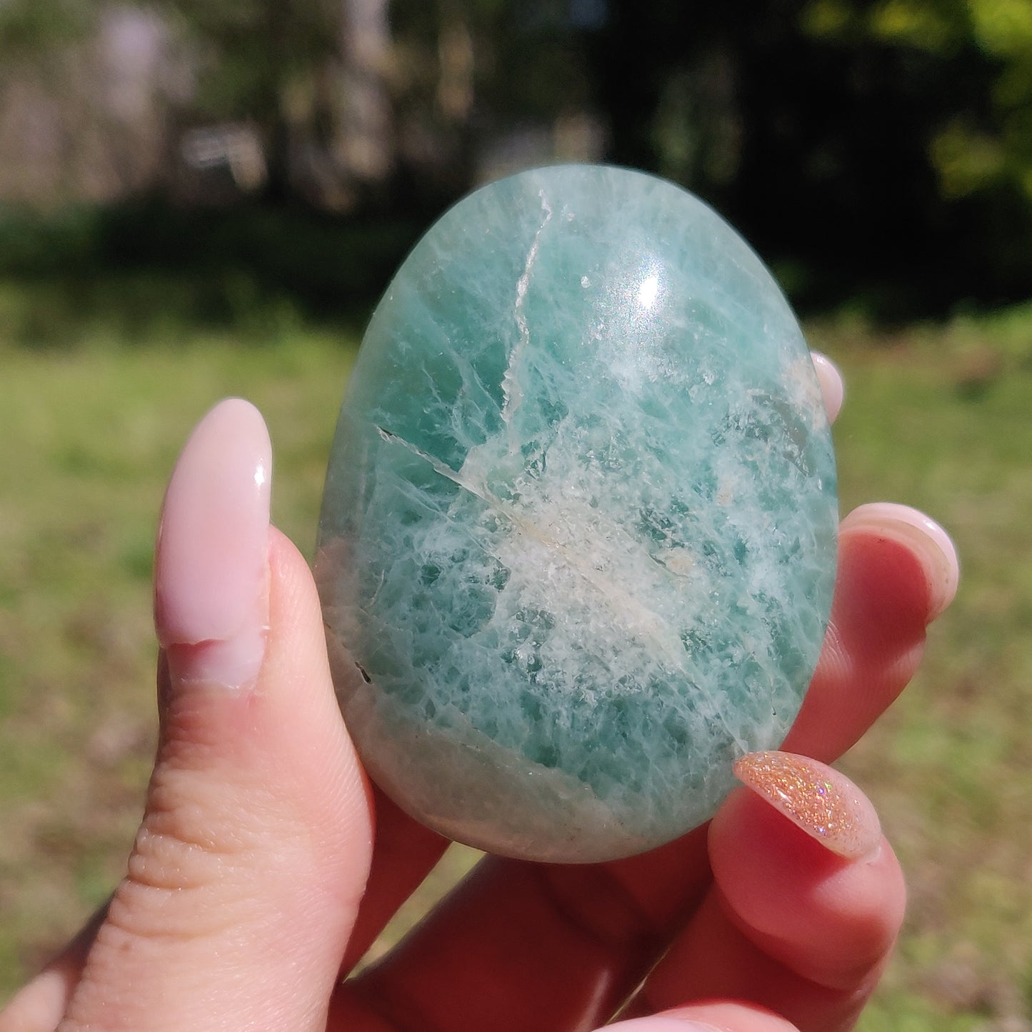 Fluorite Palm Stone (#21) - Simply Affinity