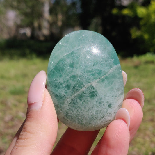 Fluorite Palm Stone (#21) - Simply Affinity