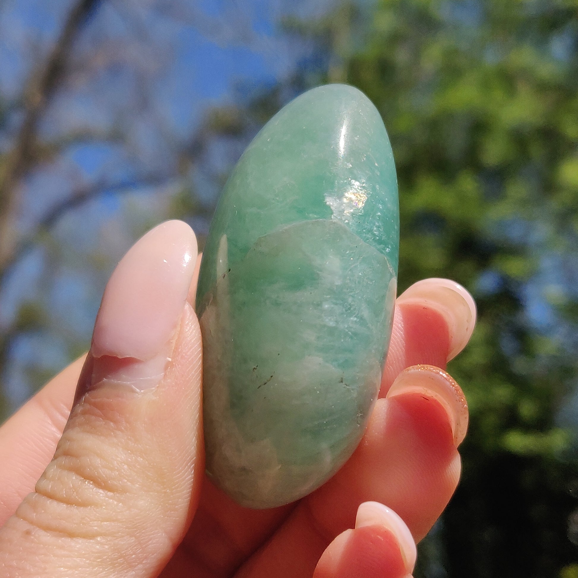 Fluorite Palm Stone (#21) - Simply Affinity