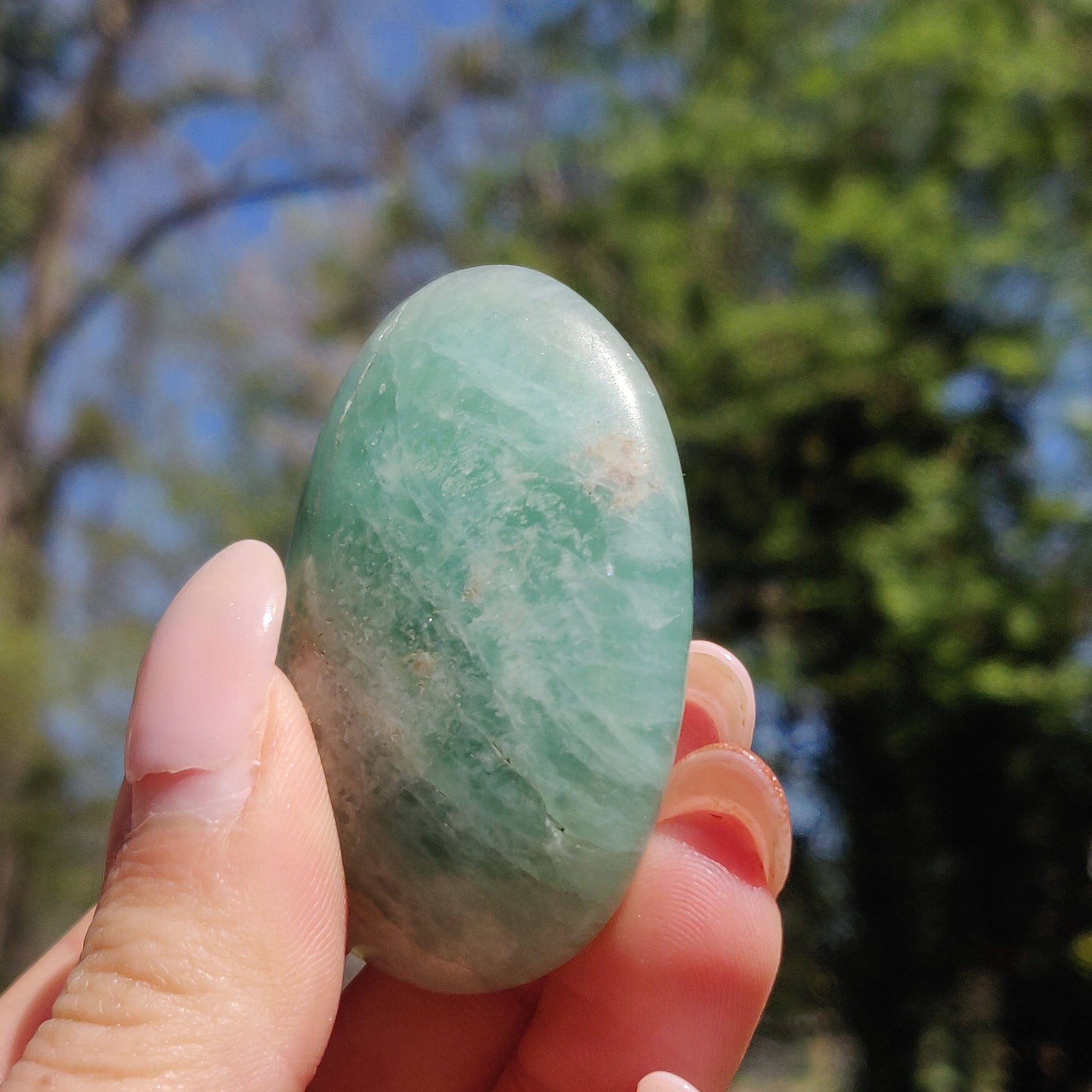 Fluorite Palm Stone (#21) - Simply Affinity
