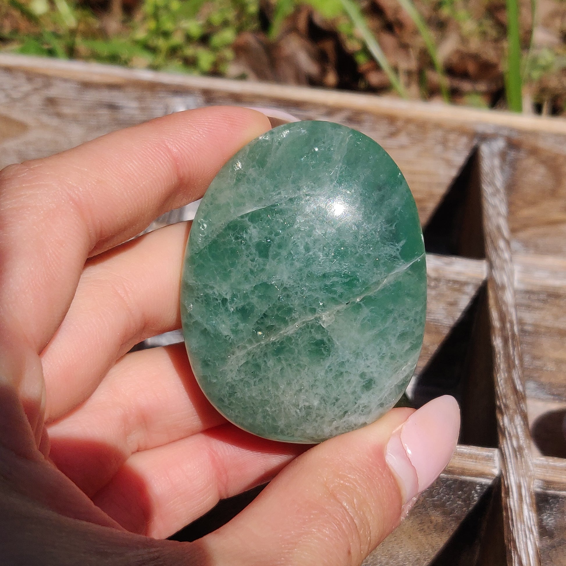 Fluorite Palm Stone (#21) - Simply Affinity