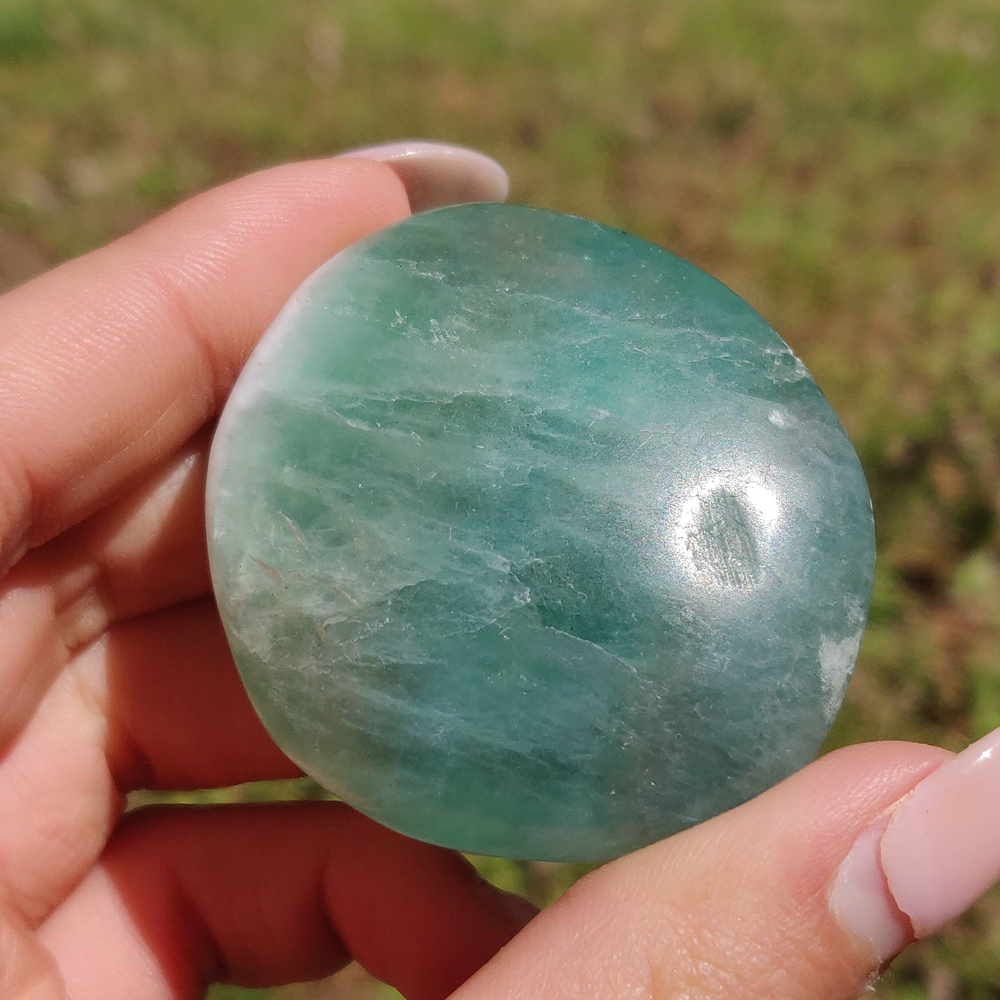 Fluorite Palm Stone (#23) - Simply Affinity