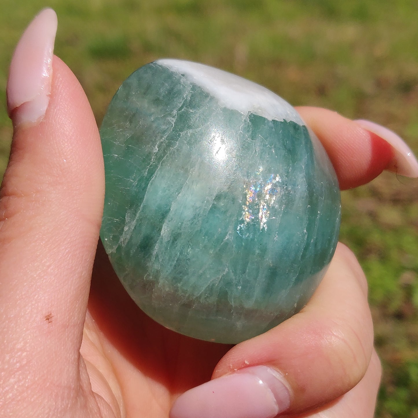 Fluorite Palm Stone (#23) - Simply Affinity