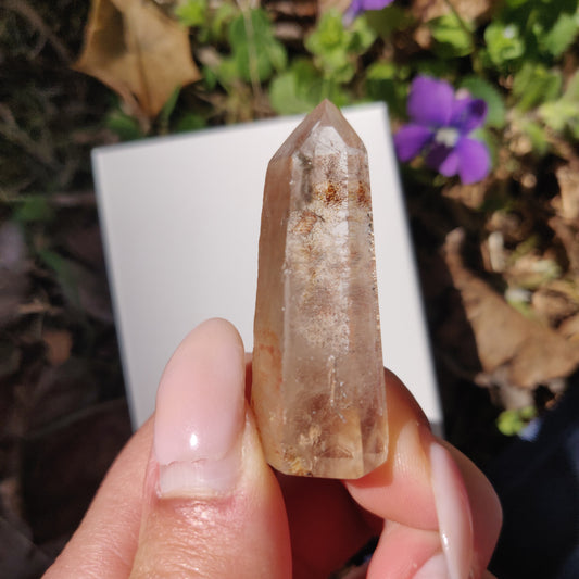 Garden Quartz Point, Lodolite Point (#11G) - Simply Affinity