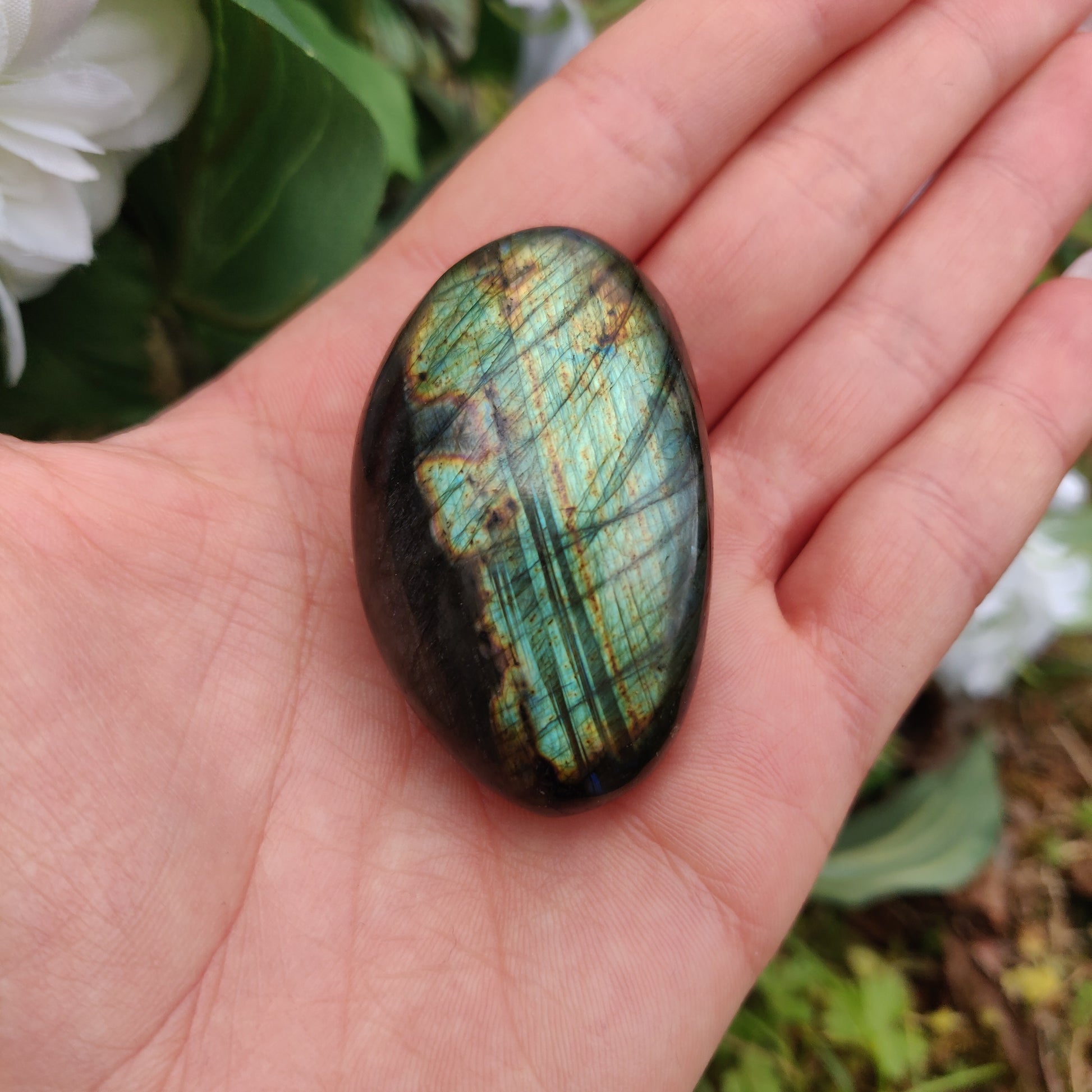 Labradorite Palm Stone (#281) - Simply Affinity