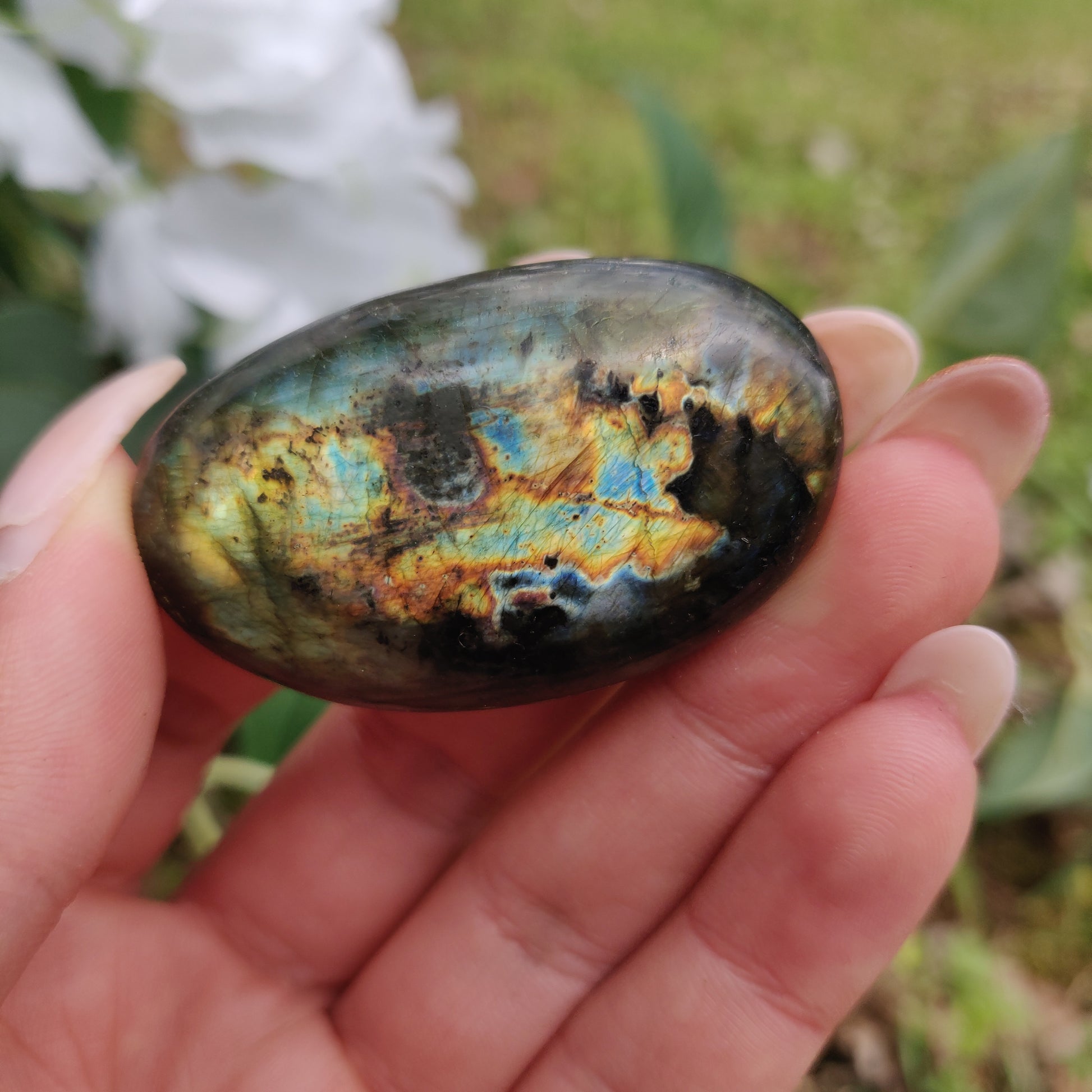 Labradorite Palm Stone (#284) - Simply Affinity