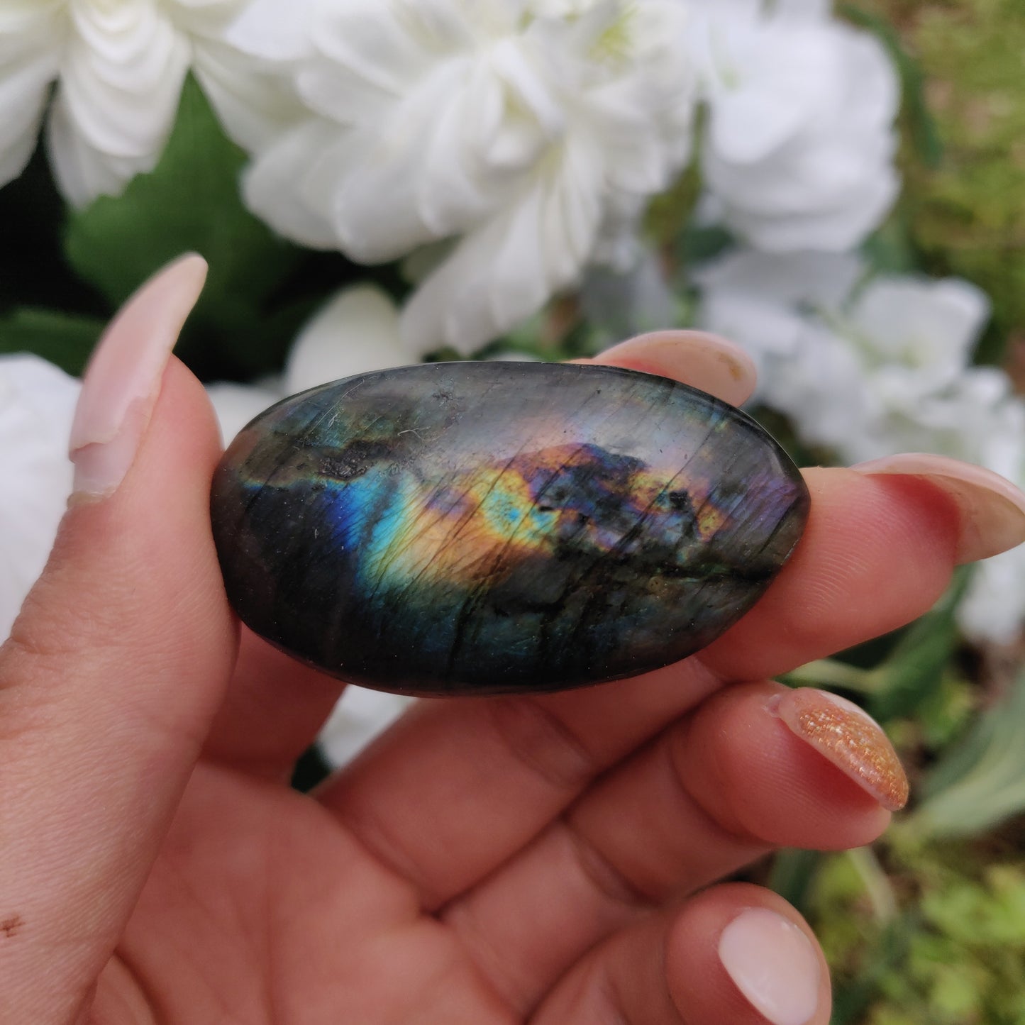 Labradorite Palm Stone (#302) - Simply Affinity