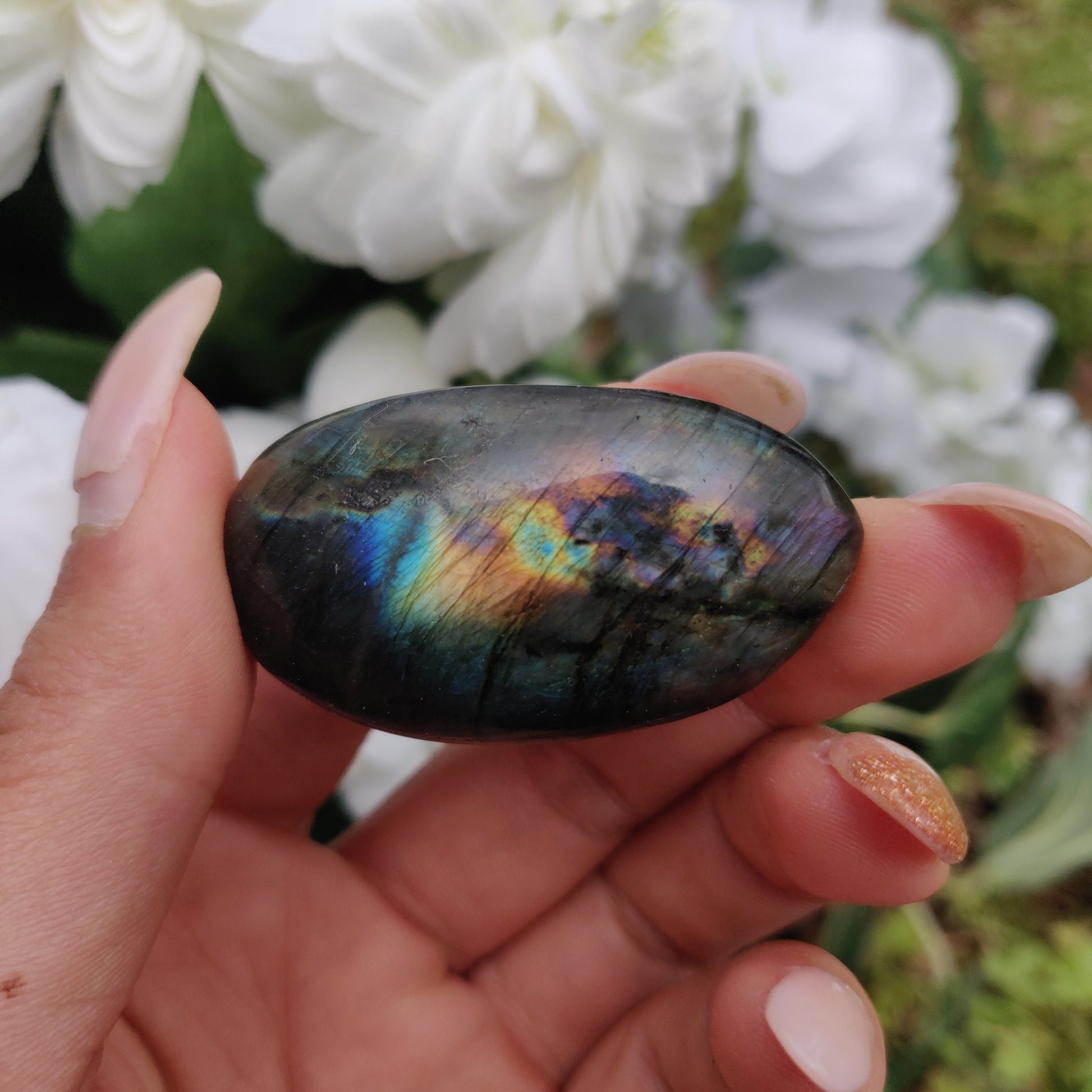 Labradorite Palm Stone (#302) - Simply Affinity