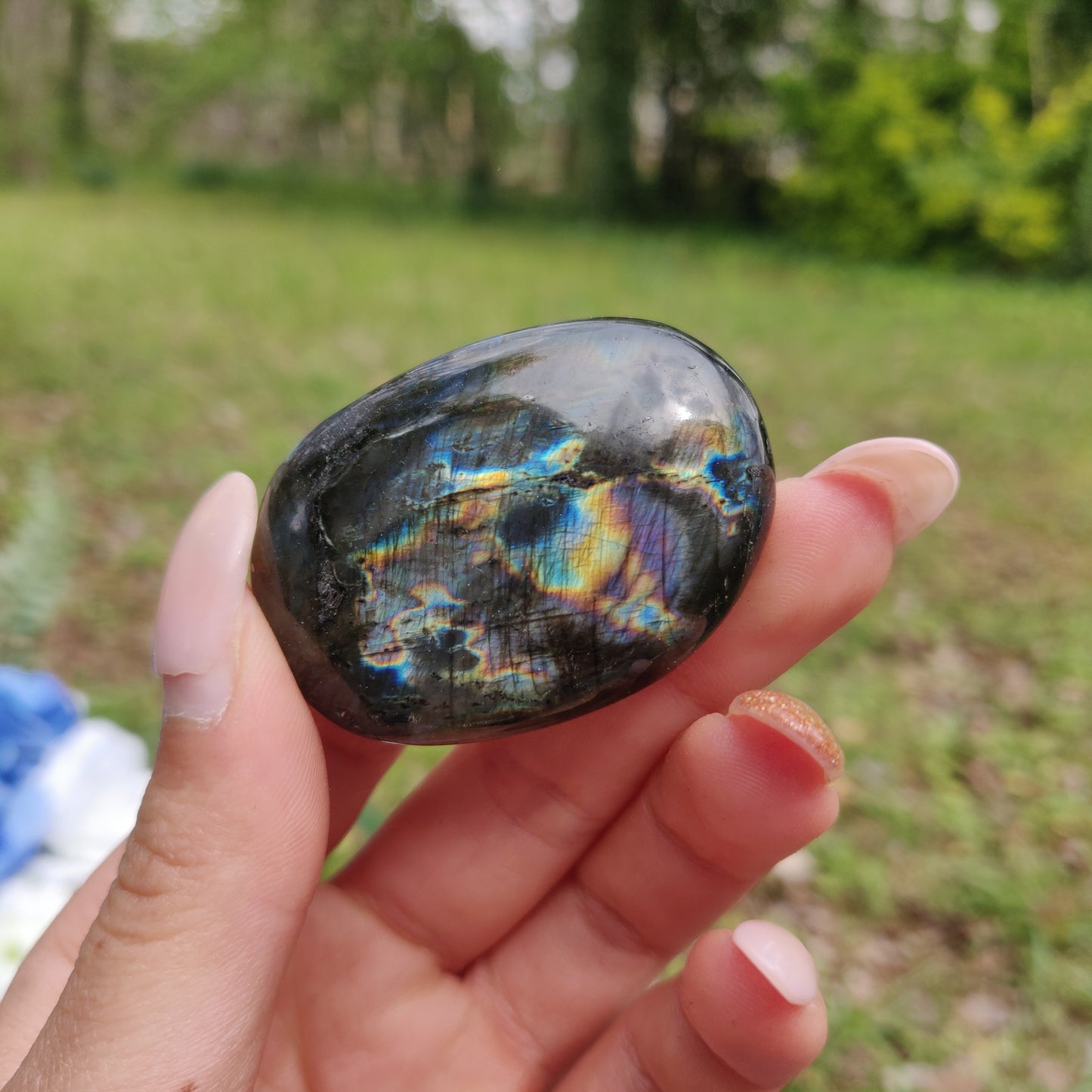 Labradorite Palm Stone (#303) - Simply Affinity