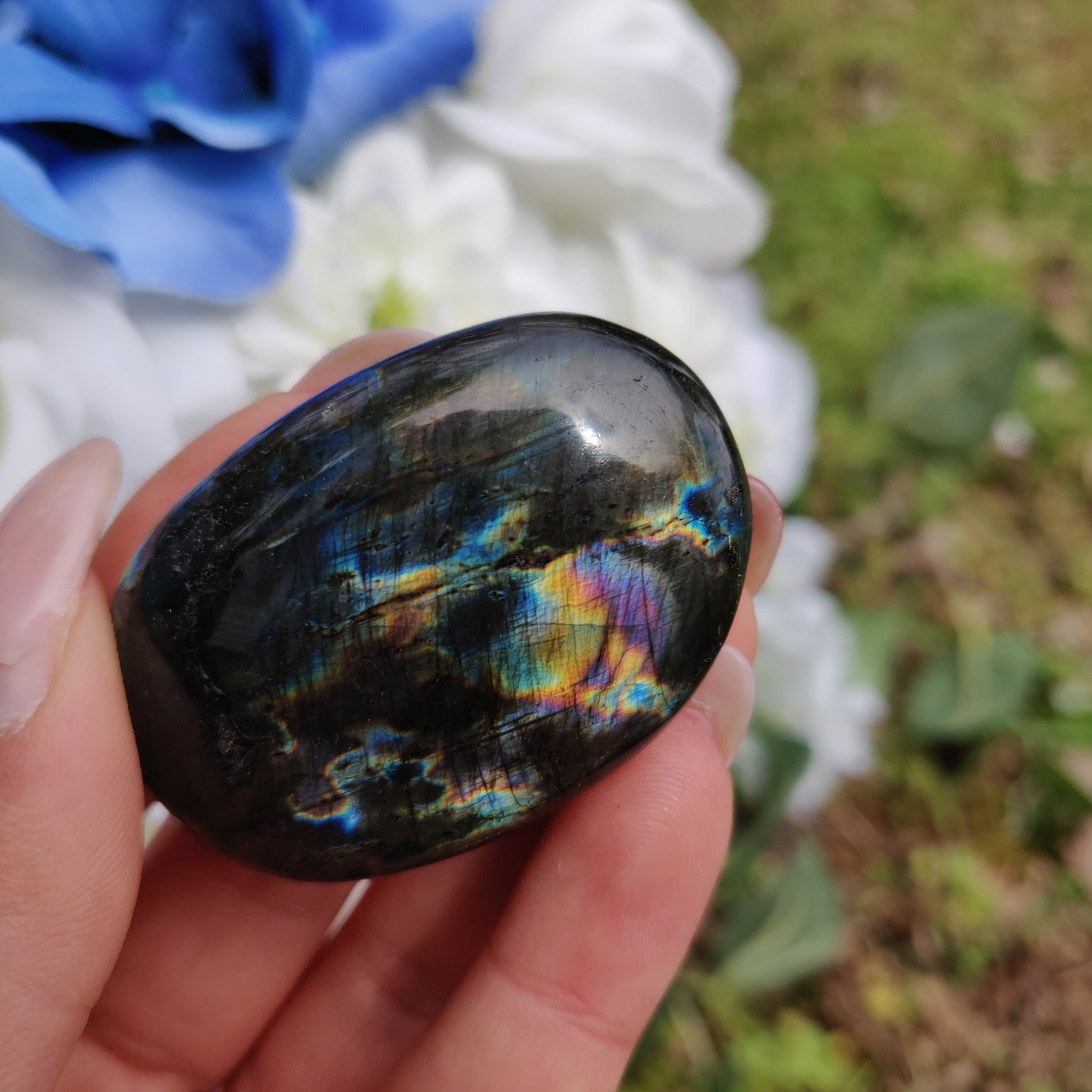 Labradorite Palm Stone (#303) - Simply Affinity