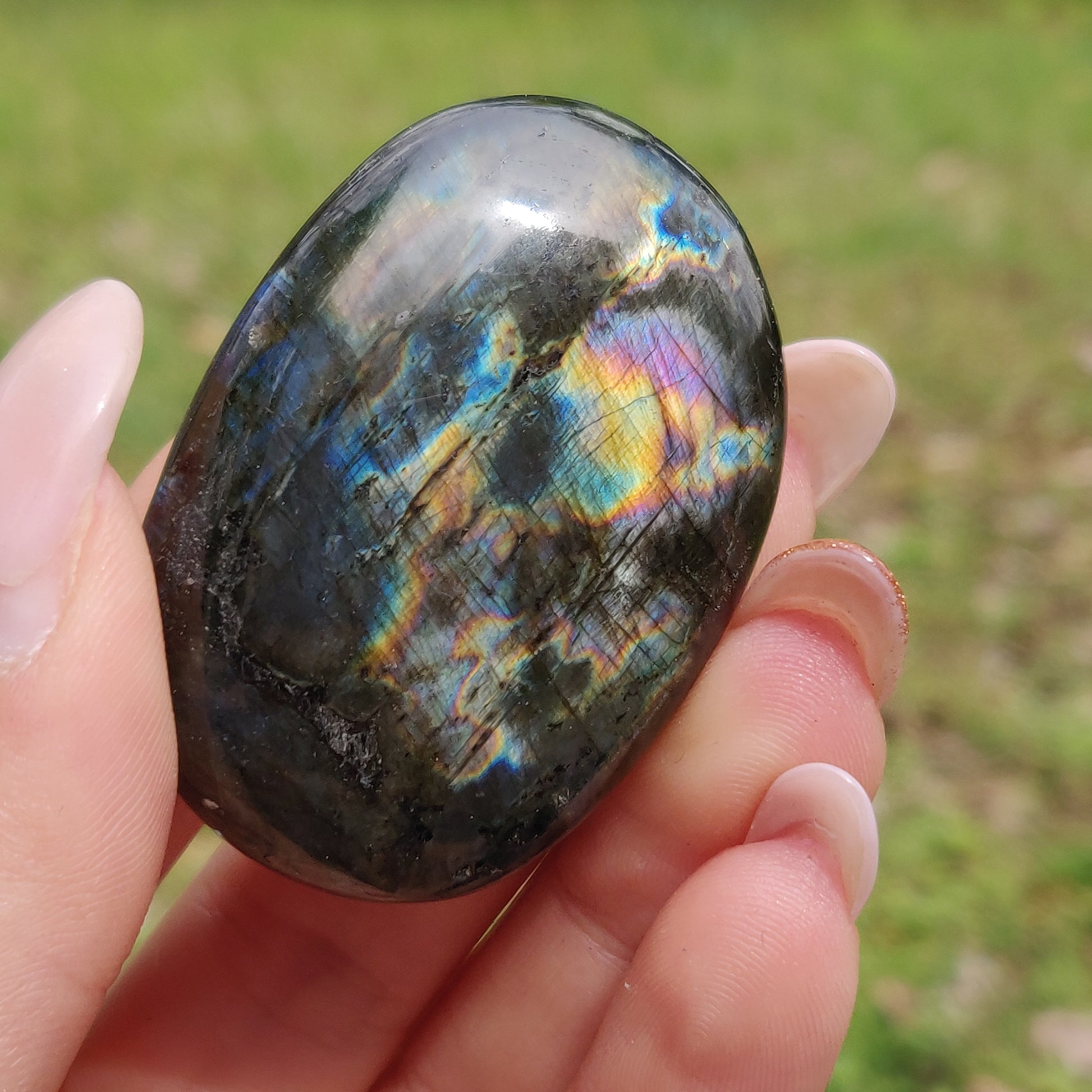 Labradorite Palm Stone (#303) - Simply Affinity