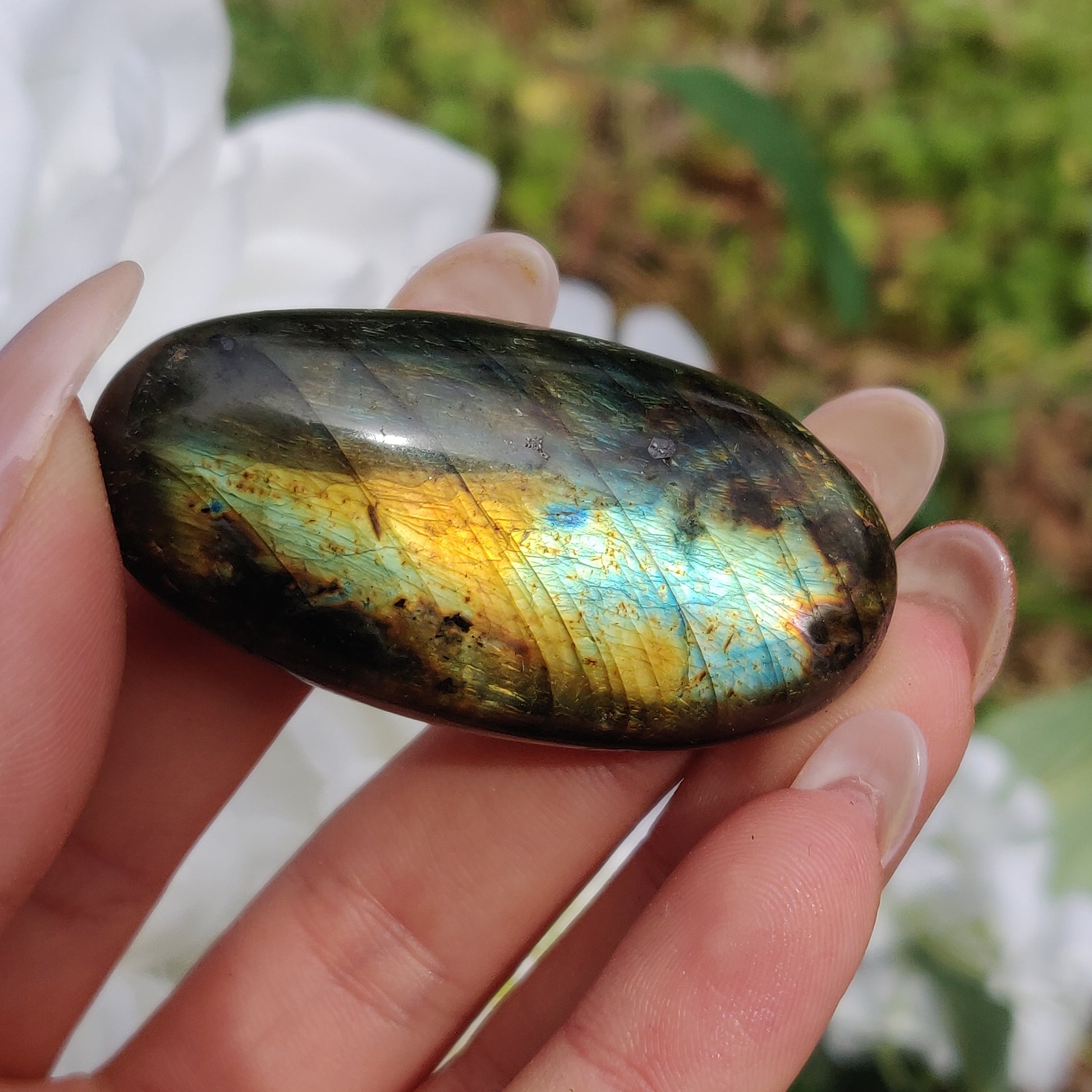 Labradorite Palm Stone (#304) - Simply Affinity