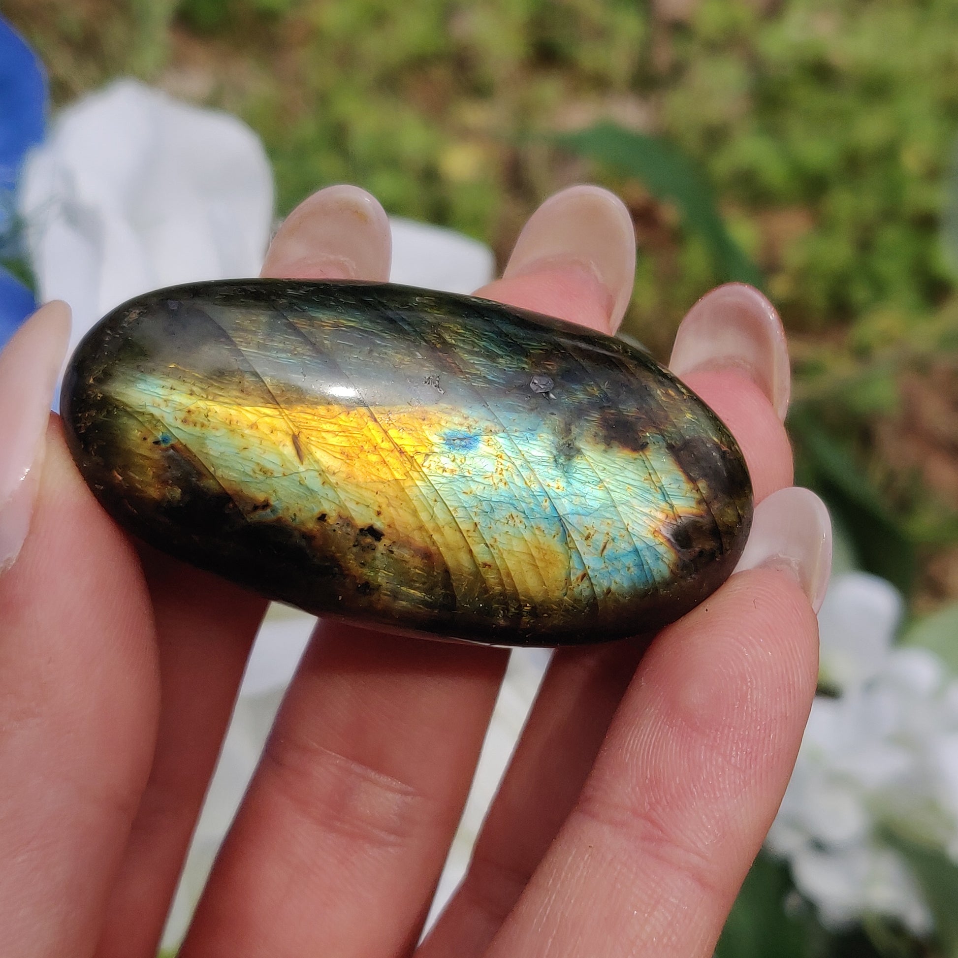 Labradorite Palm Stone (#304) - Simply Affinity