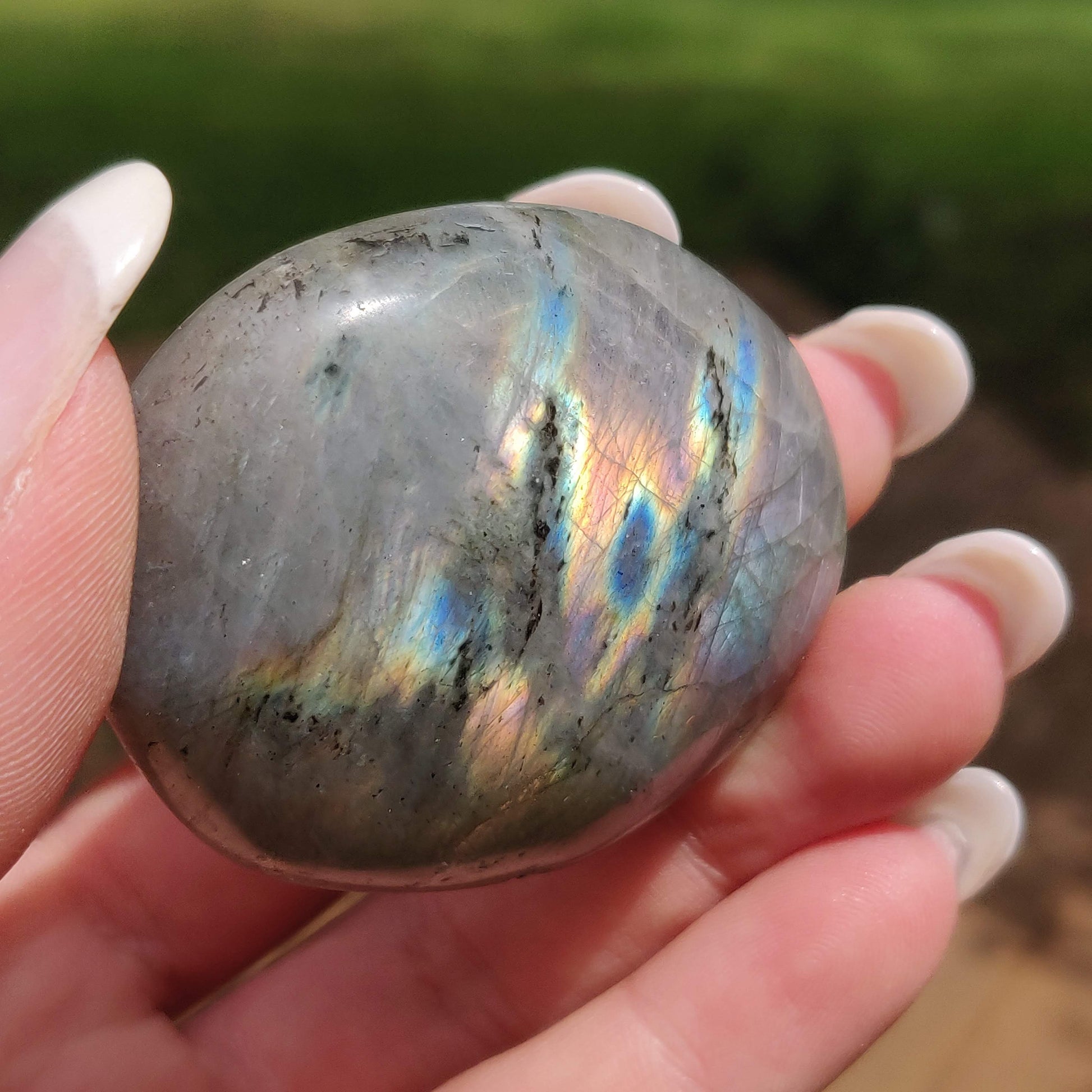 Labradorite Palm Stone (#307) - Simply Affinity